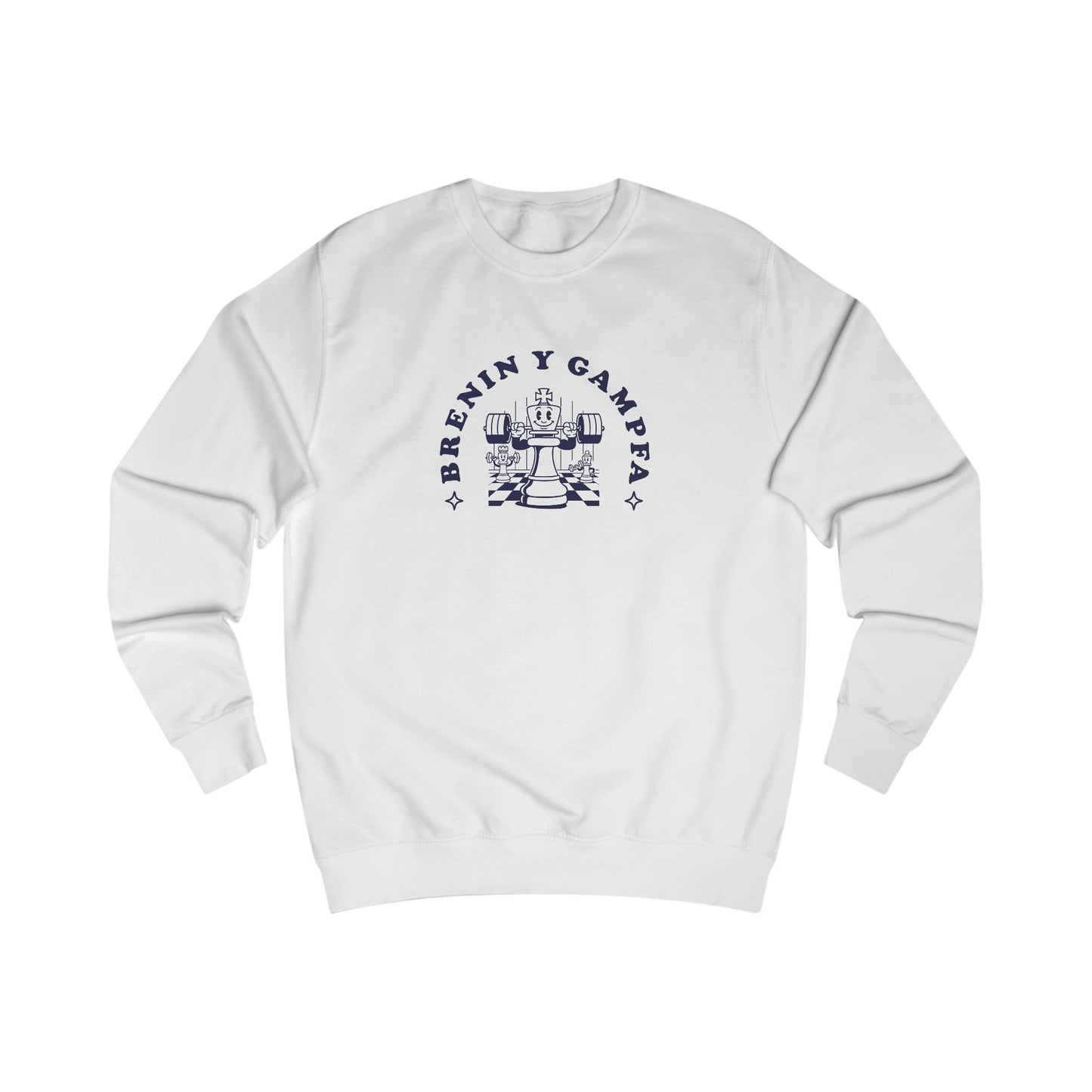 Vintage Welsh Gym Sweatshirt - 'Brenin Y Gampfa' (Unisex)