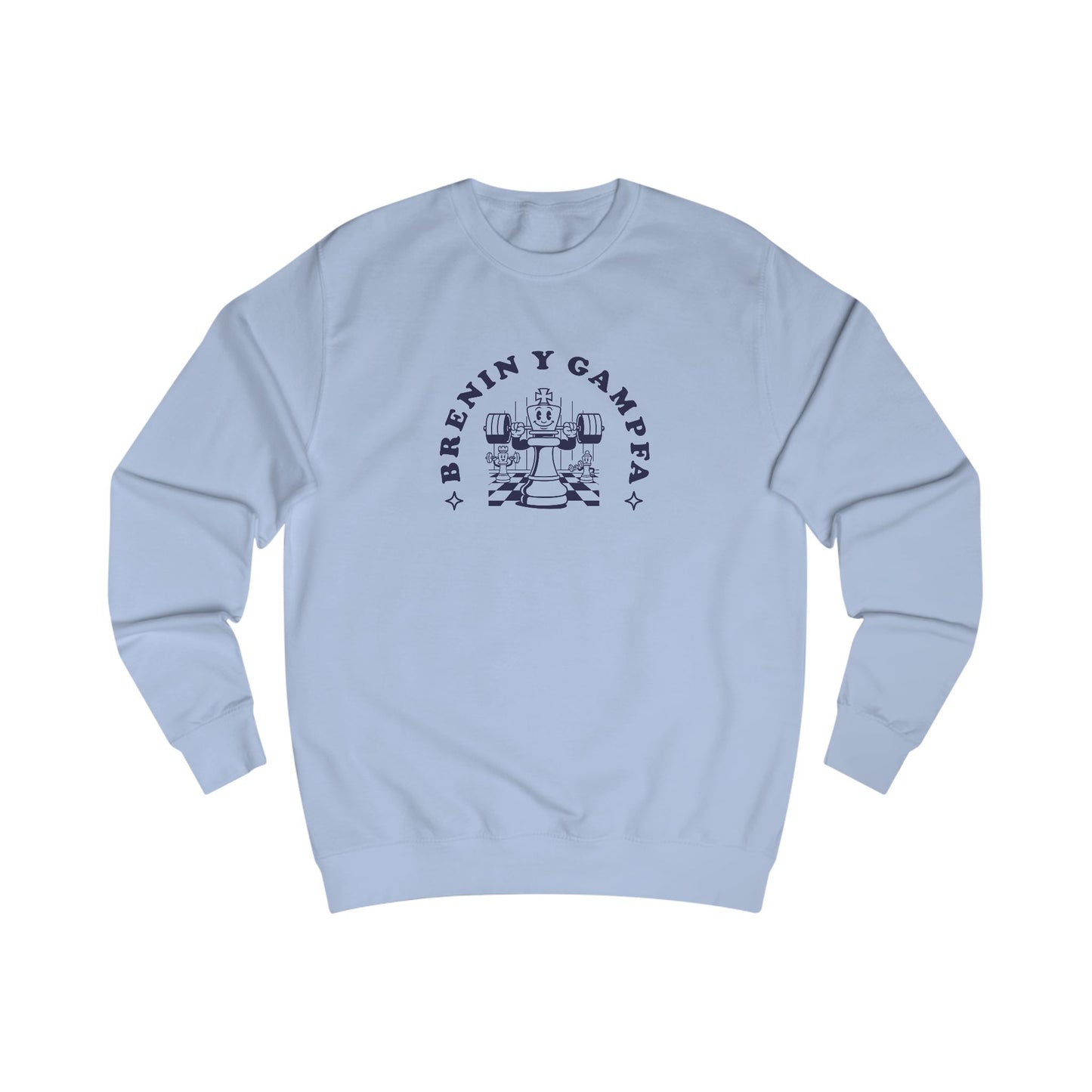 Vintage Welsh Gym Sweatshirt - 'Brenin Y Gampfa' (Unisex)
