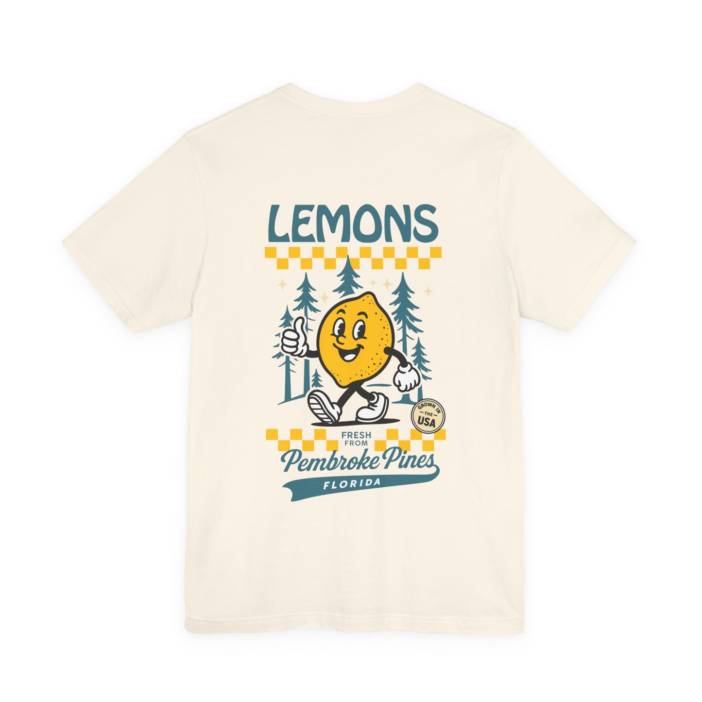 Lemons Pembroke Pines T-Shirt (Unisex) - Retro Citrus Graphic Tee