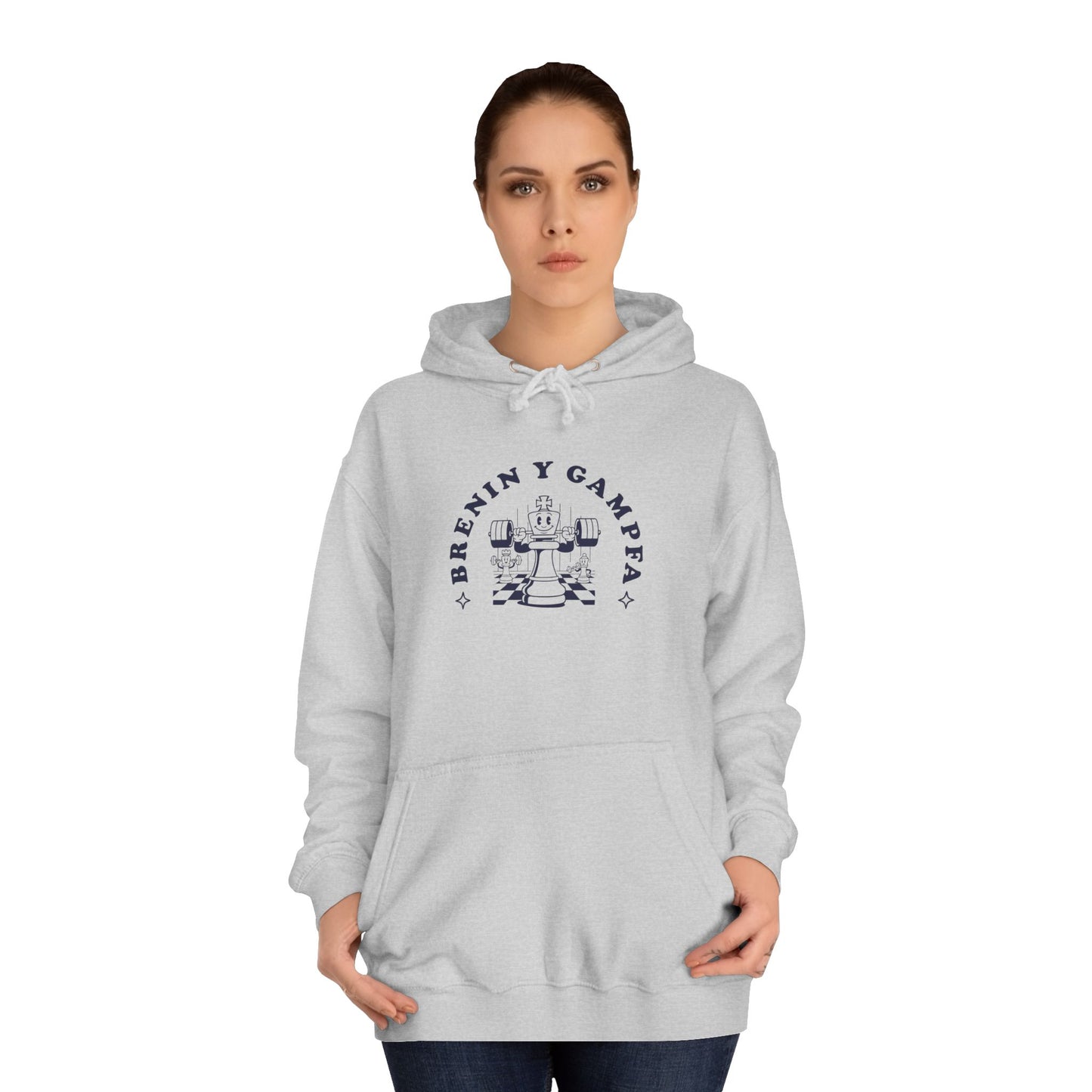 'King Of The Gym' Welsh Unisex Hoodie - 'Brenin y Gampfa'