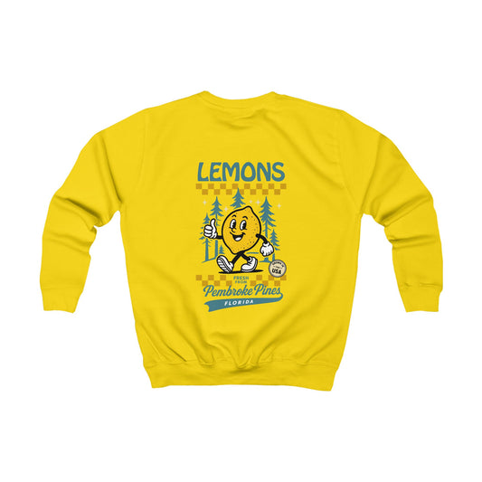 Kids Vintage Lemons Sweatshirt 'Pembroke Pines Florida'