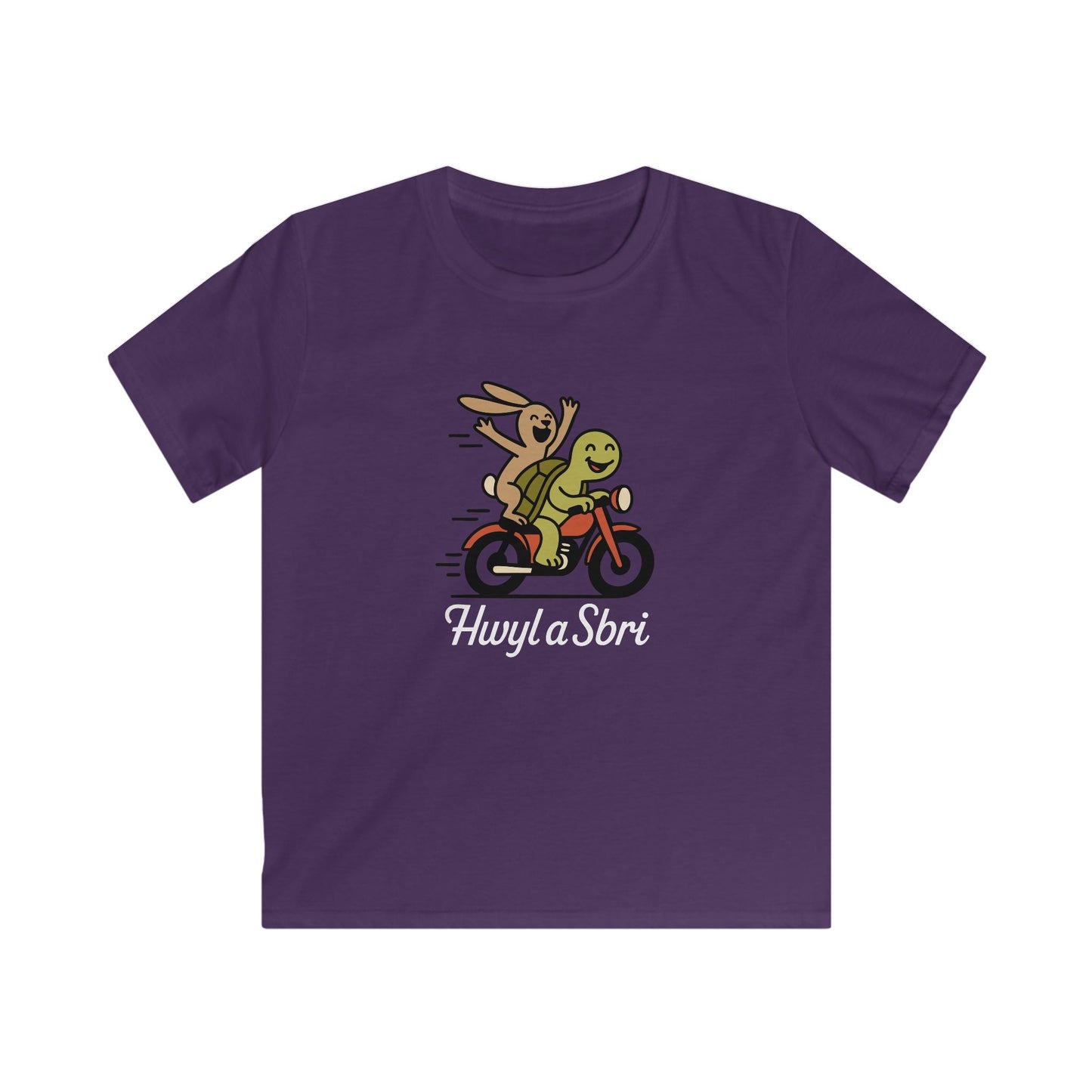 Tortoise & the Hare Kids Welsh T-Shirt — "Hwyl a Sbri"