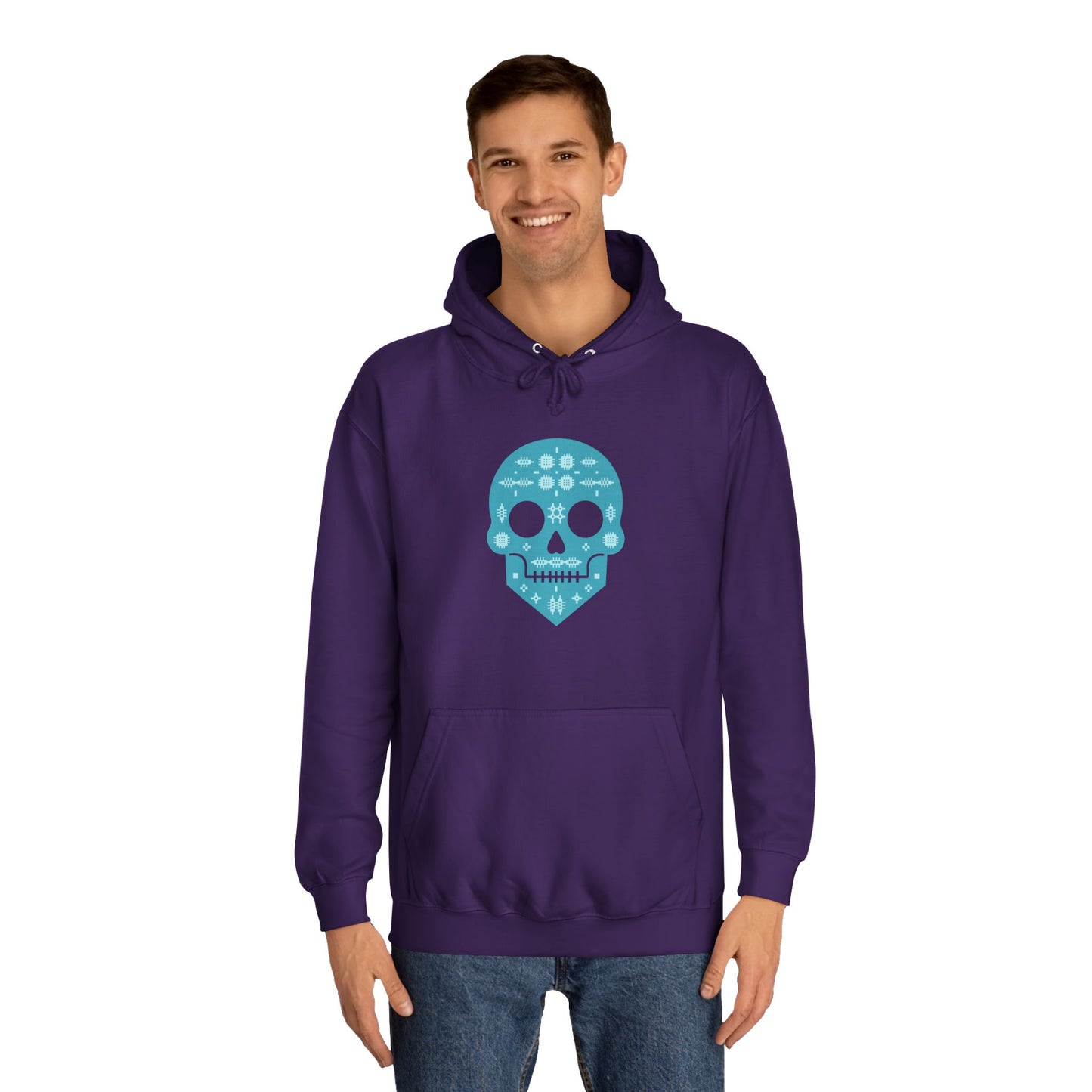 Day of the Dead Welsh Tapestry Skull Hoodie (Unisex)