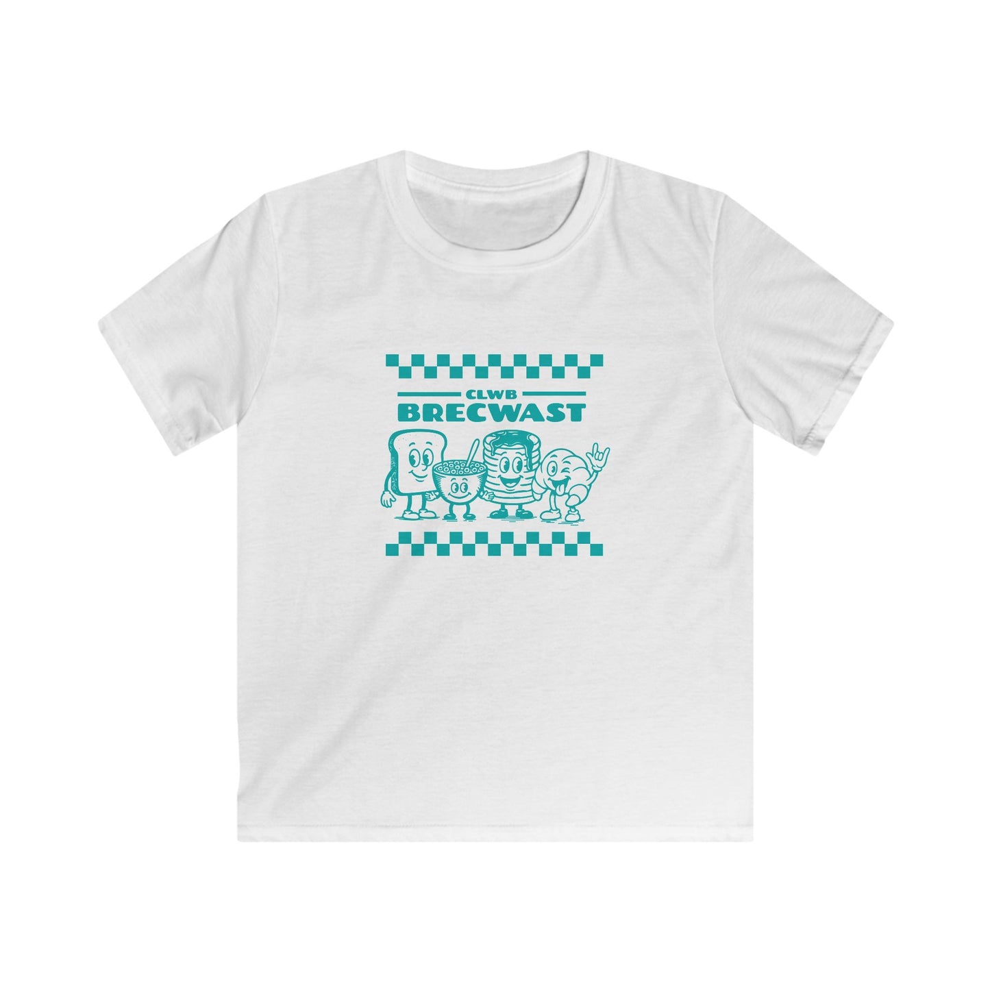 Clwb Brewcast Retro Kids Cartoon Tee - Vintage Breakfast Club T-Shirt