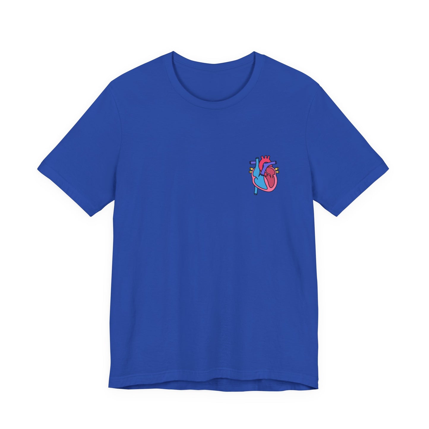 Anatomical Heart Graphic Tee — Welsh Labeled Heart Diagram T-Shirt