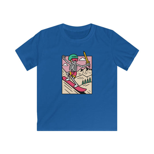 Owain Glyndŵr Snowboarding Skeleton t-shirt (Kids tee)