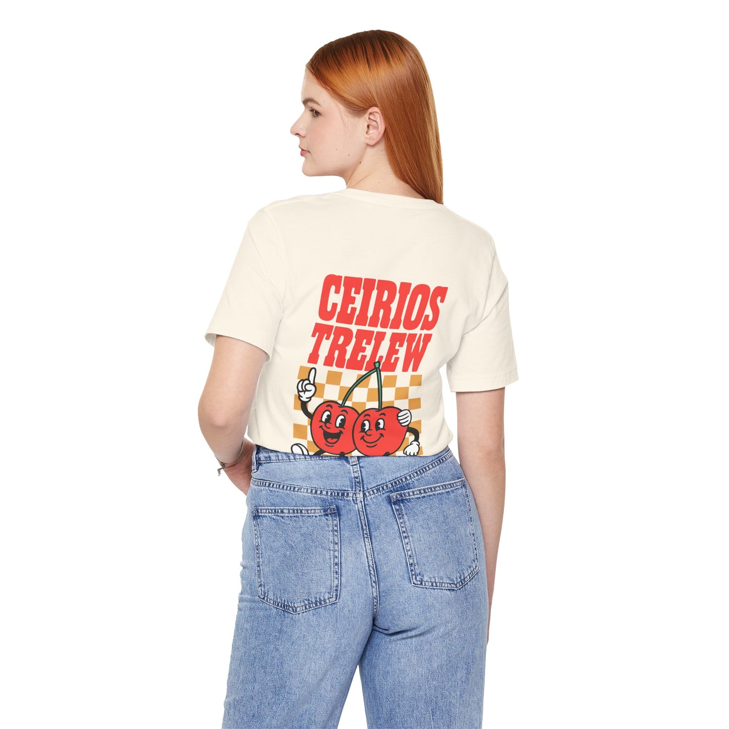 'Ceirios Trelew' Retro Cherries Patagonia Graphic Unisex Tee (Double Sided)