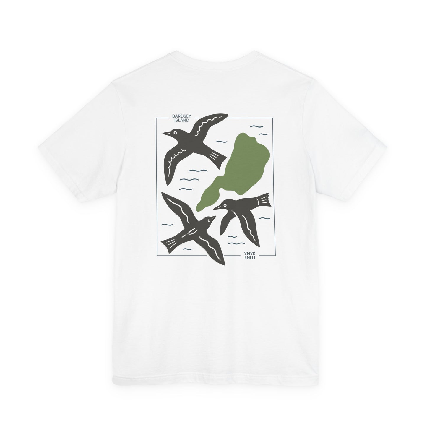 Bardsey Island Graphic Unisex T-Shirt - (Ynys Enlli) - Double Sided
