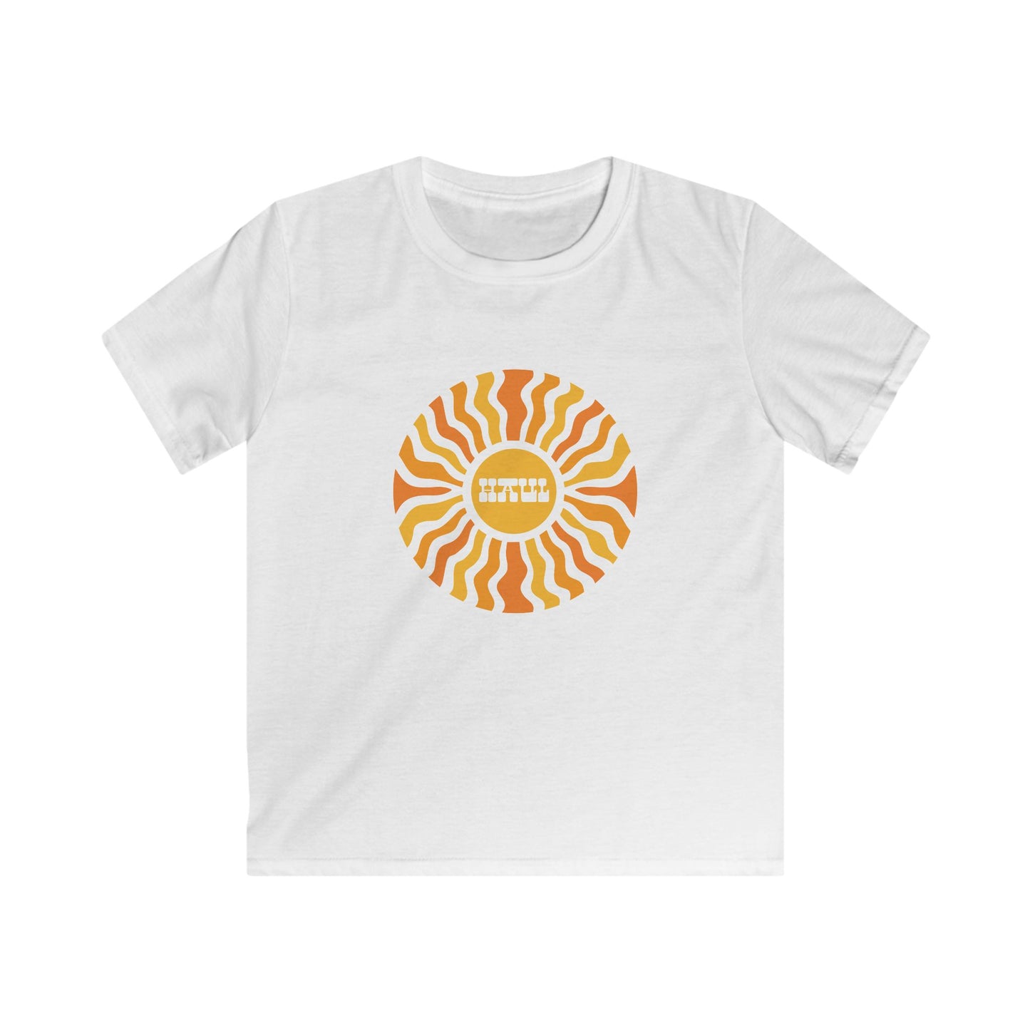 Kids Retro Orange Sunburst T-Shirt - "Haul"