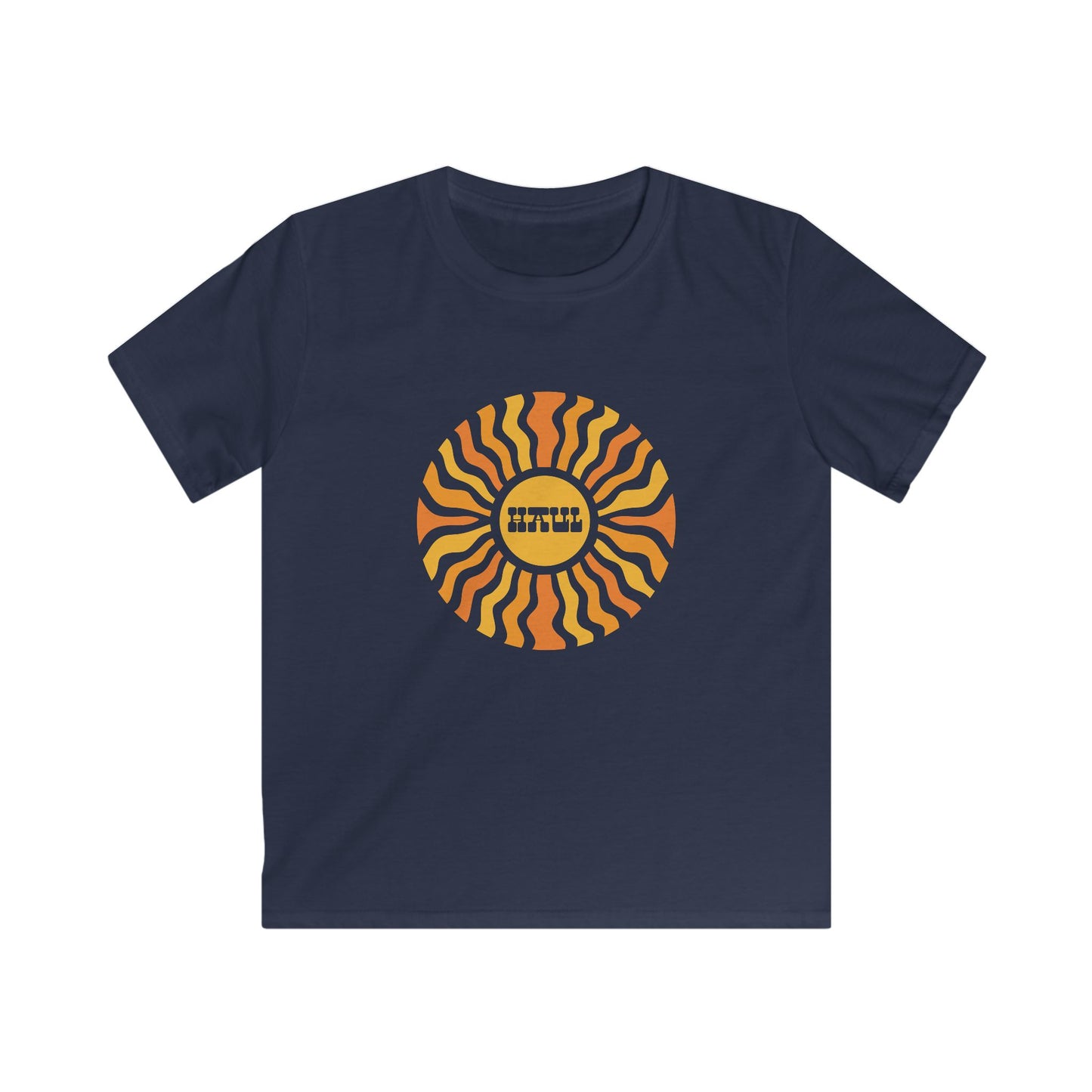 Kids Retro Orange Sunburst T-Shirt - "Haul"