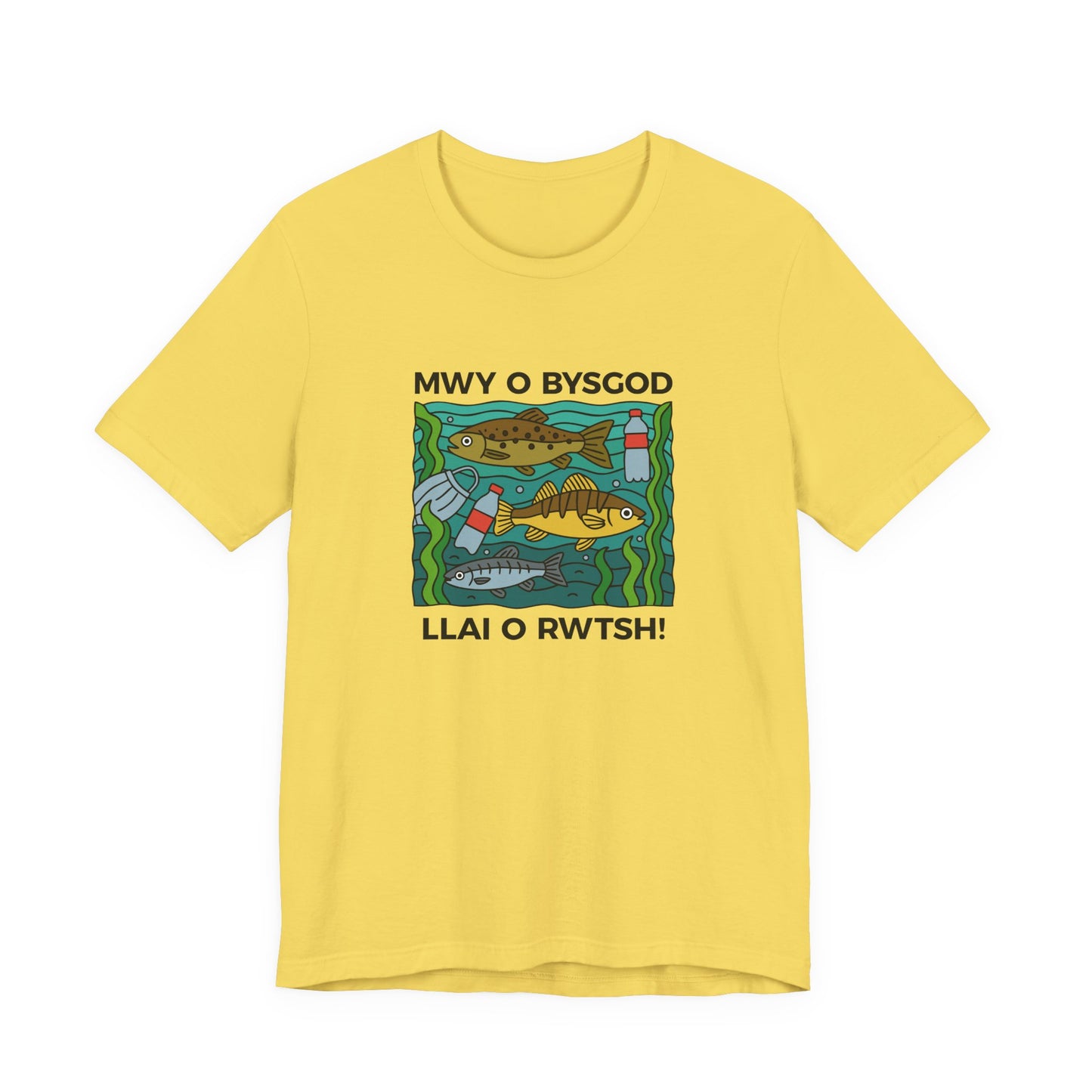 Fishing Conservation Tee (unisex) - Mwy o Bysgod, Llai o Rwtsh