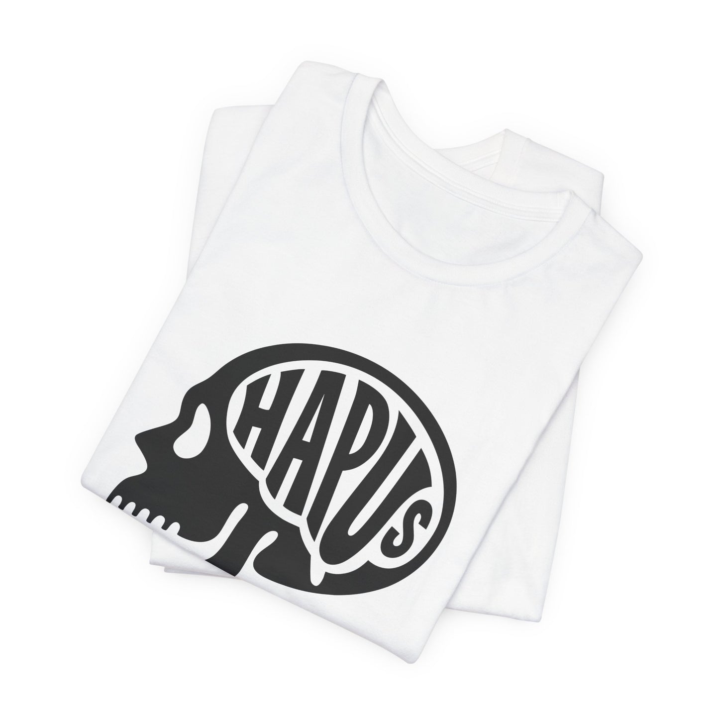 Hapus Skull Graphic Tee - Happy Brain Welsh T‑Shirt