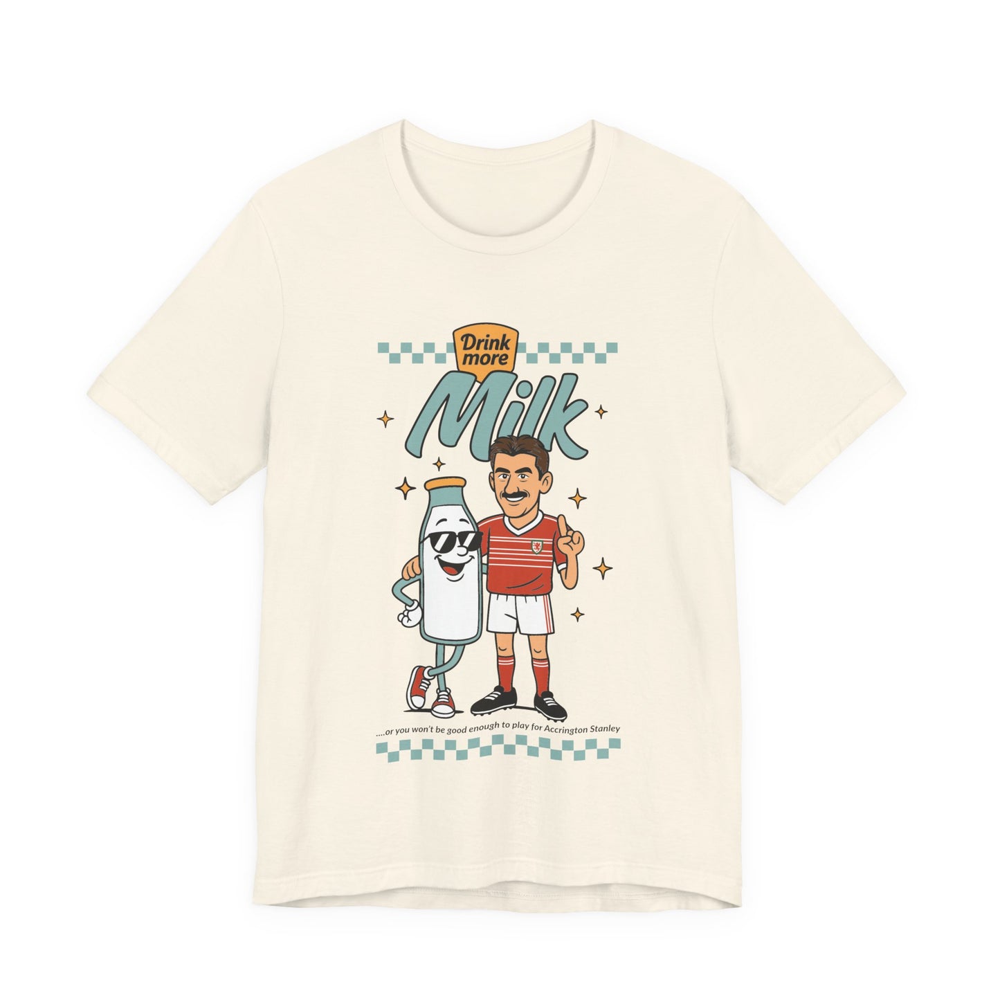 Ian Rush 'Drink More Milk' Retro Unisex T-Shirt