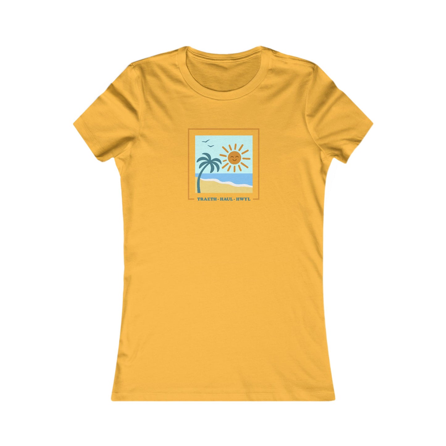Women's Beach Tee - 'Traeth, Haul, Hwyl'