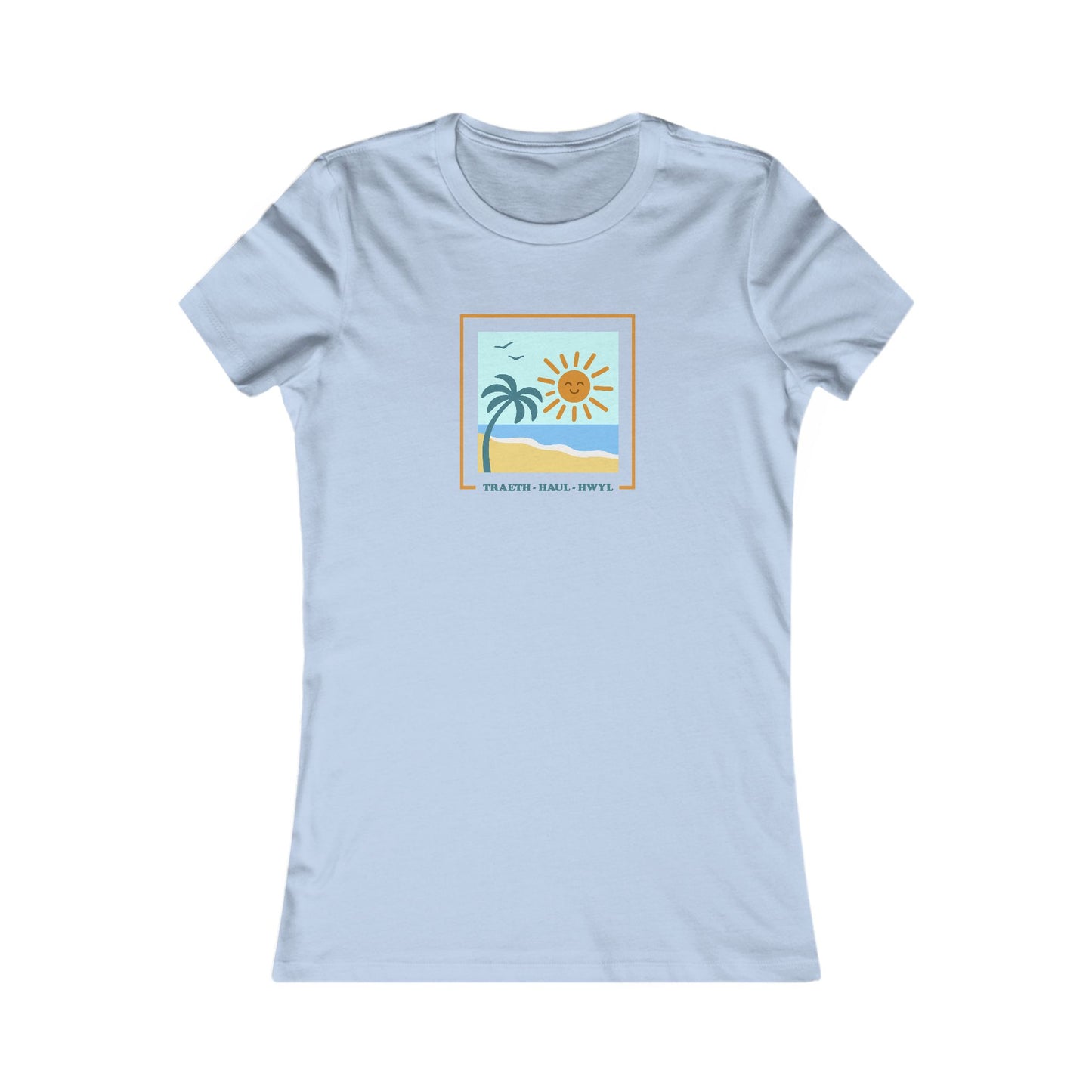 Women's Beach Tee - 'Traeth, Haul, Hwyl'