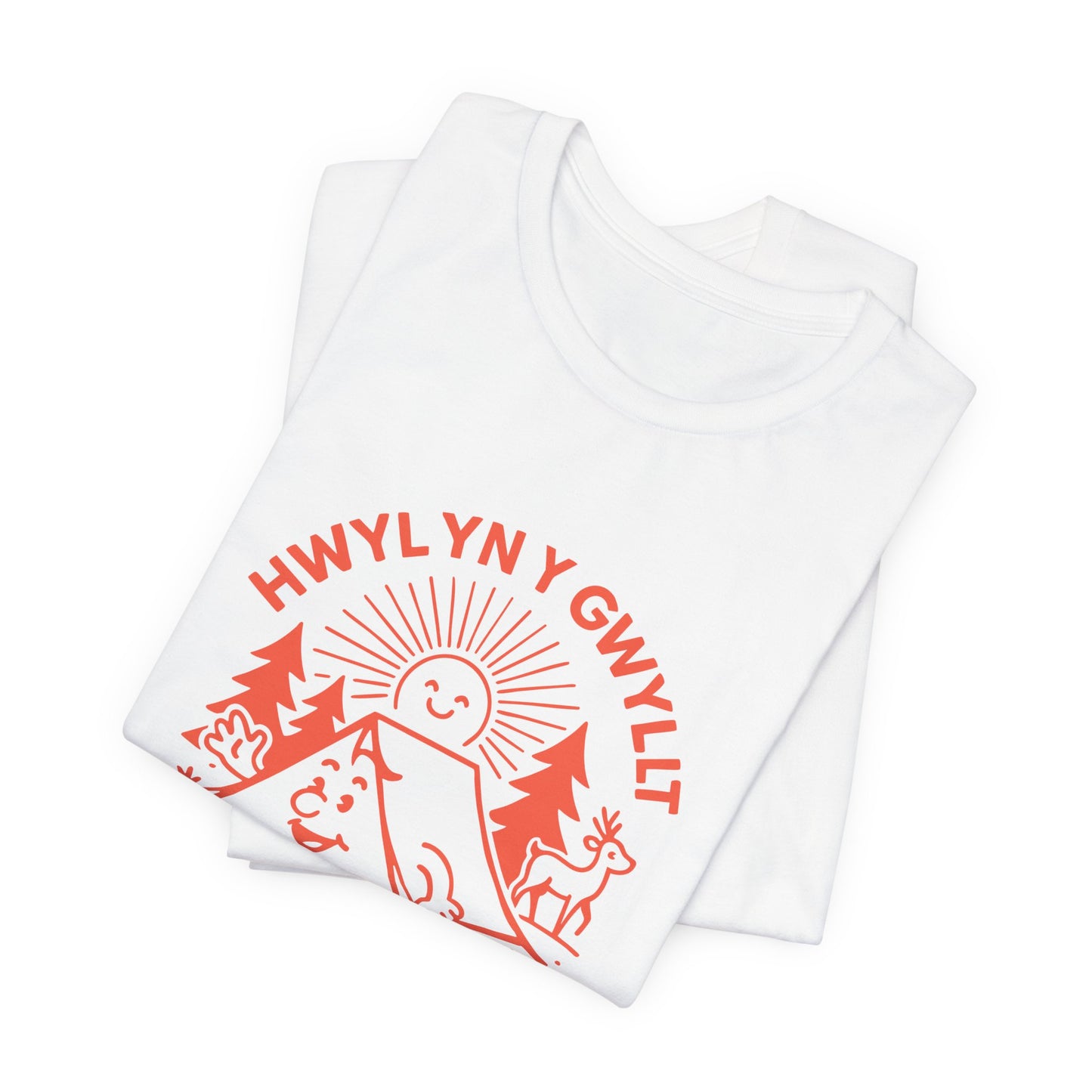 Vintage Camping Unisex T-Shirt - 'Hwyl yn y Gwyllt'