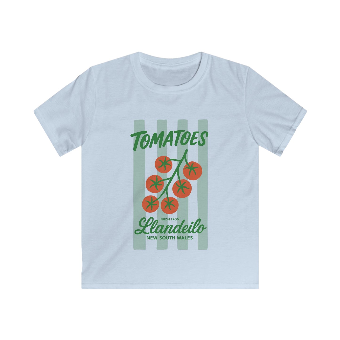 Vintage Tomato Kids Tee — 'Tomatoes, fresh from Llandeilo, New South Wales'