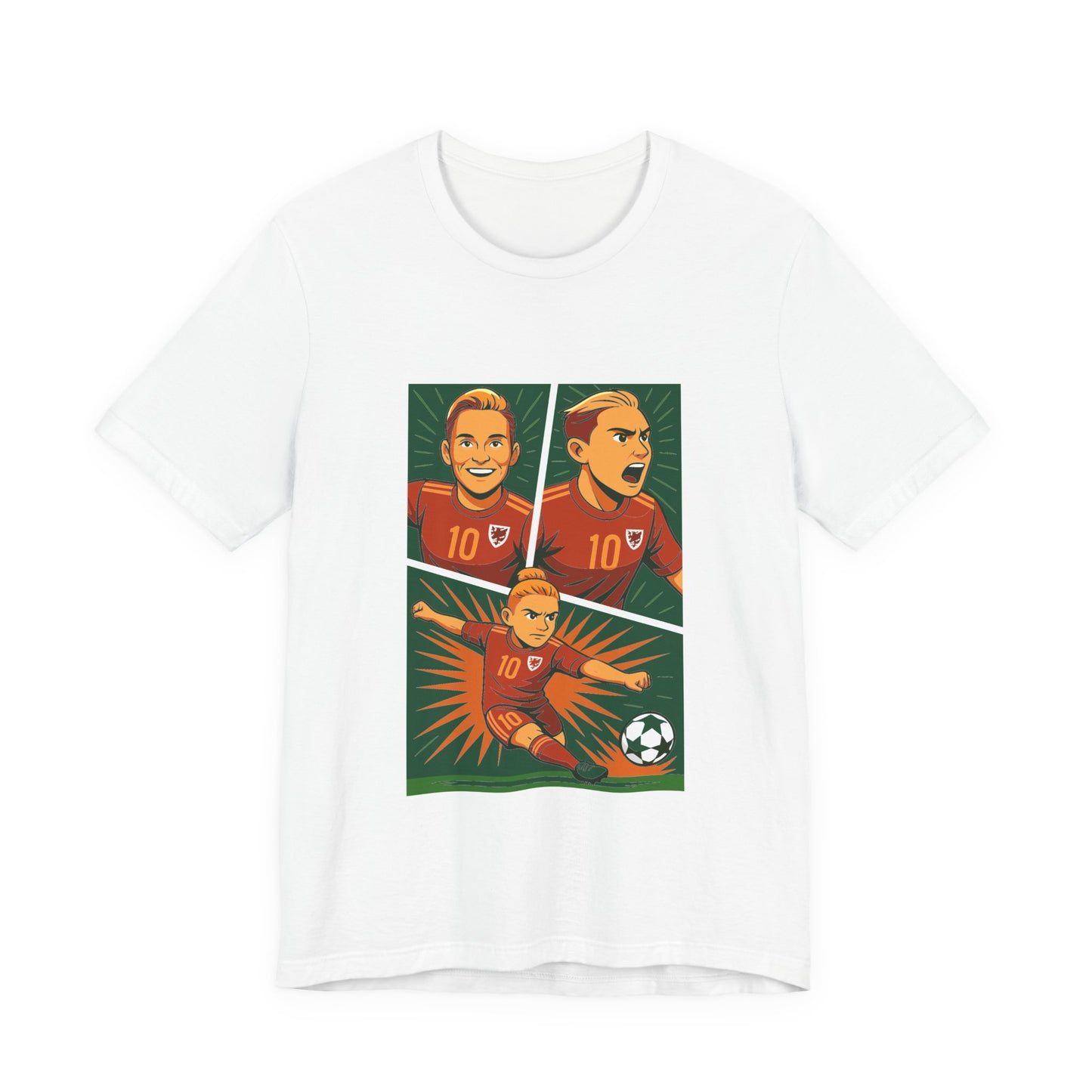 Jess Fishlock — Welsh Football Anime Inspired Graphic T-Shirt (Unisex)