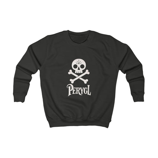 Kids Welsh Pirate Jumper - "Perygl" -  Skull & Crossbones
