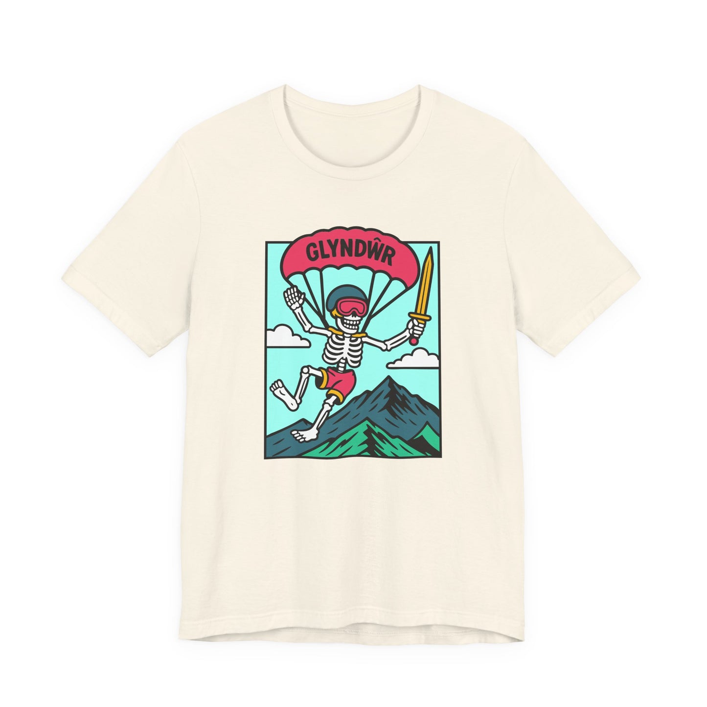 Skeleton Glyndŵr Parachute T-Shirt (Unisex)