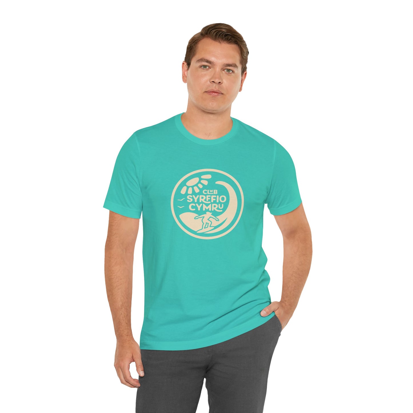 'Clwb Syrffio Cymru' Unisex T-Shirt - Welsh Surf Club Logo Tee