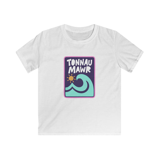 'Tonnau Mawr' Kids T-Shirt - Big Waves Graphic Tee
