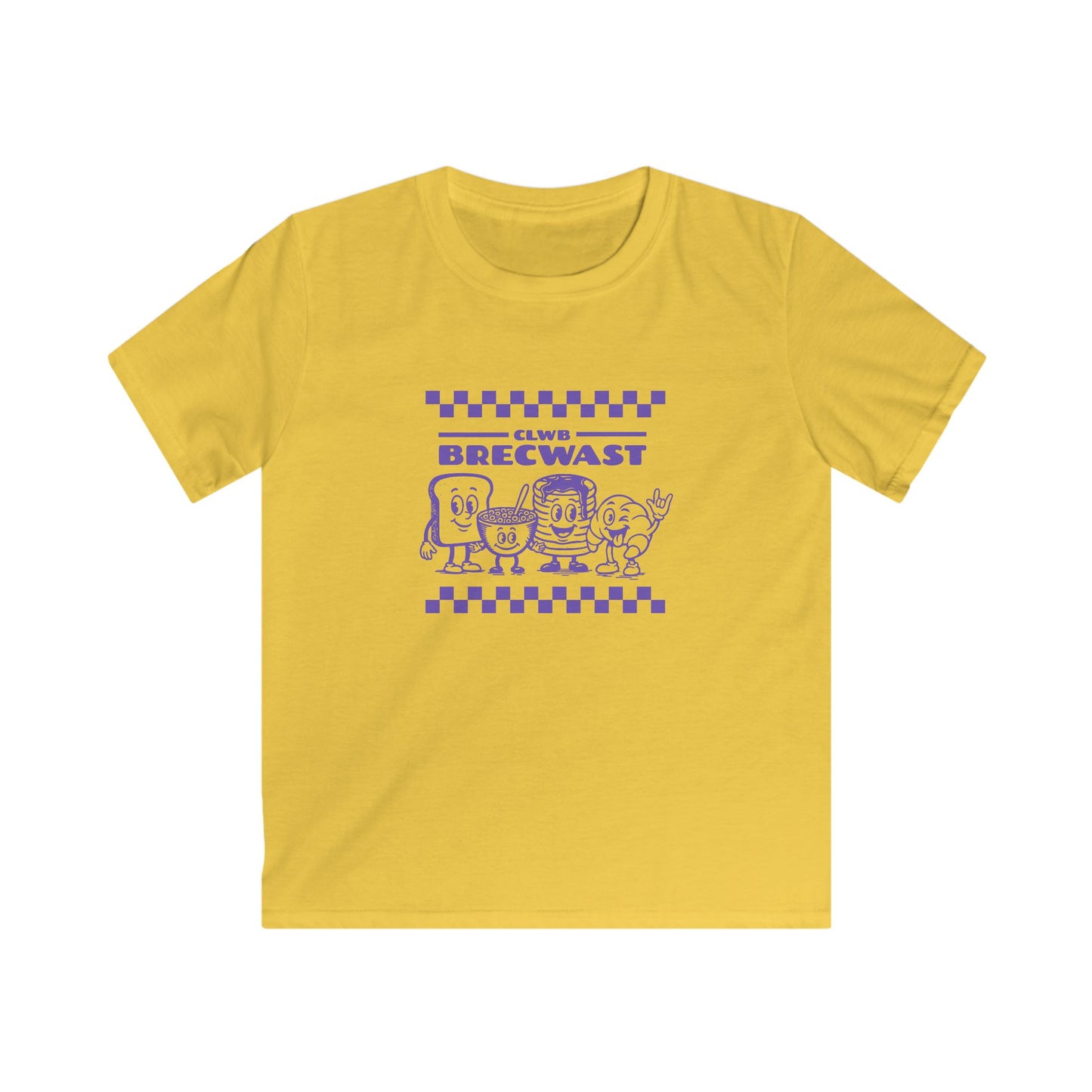 Clwb Brewcast Retro Kids Cartoon Tee - Vintage Breakfast Club T-Shirt