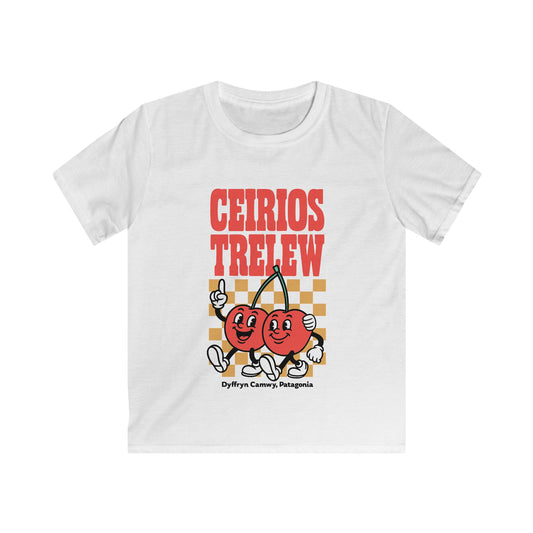 Retro Kids Cherries Tee — Ceirios Trelew (Patagonia) - Cartoon T-Shirt