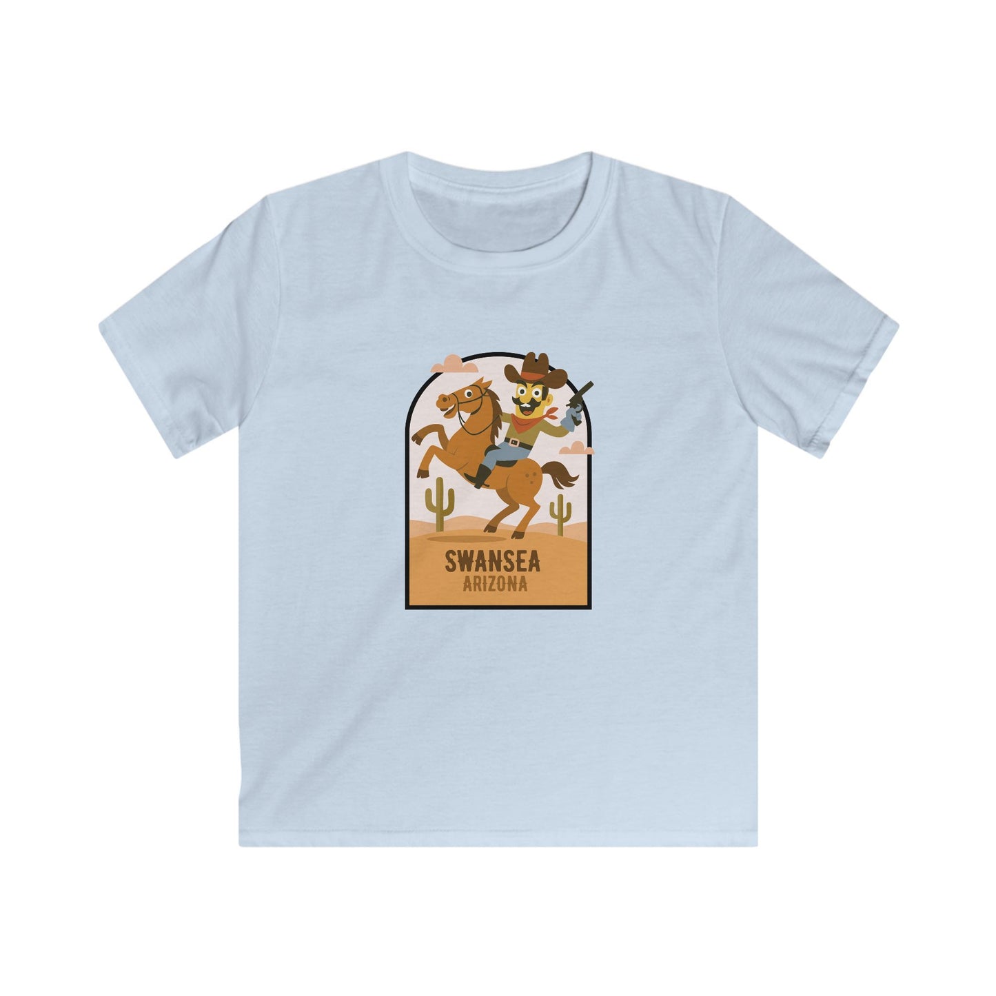 Swansea Arizona Retro Cowboy Kids T-Shirt