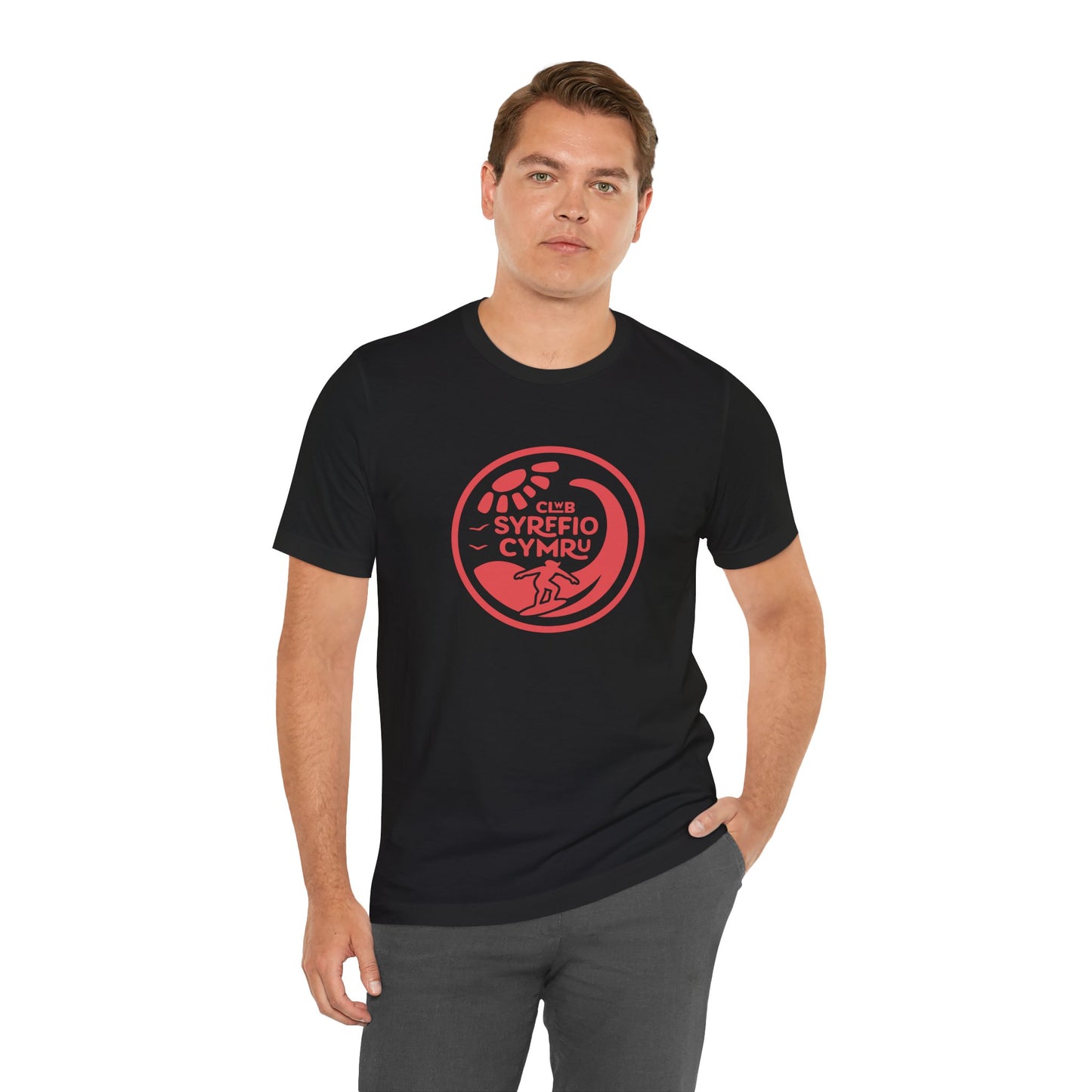 'Clwb Syrffio Cymru' Unisex T-Shirt - Welsh Surf Club Logo Tee