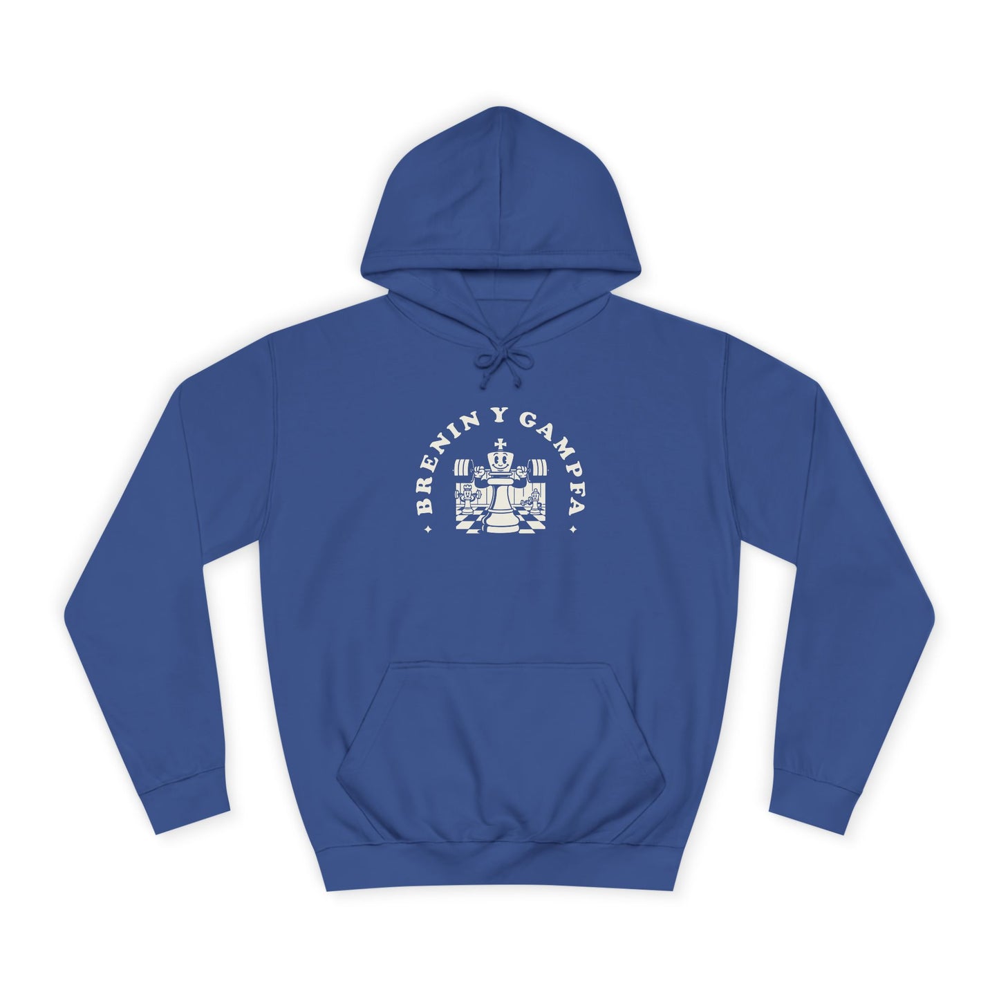 'King Of The Gym' Welsh Unisex Hoodie - 'Brenin y Gampfa'