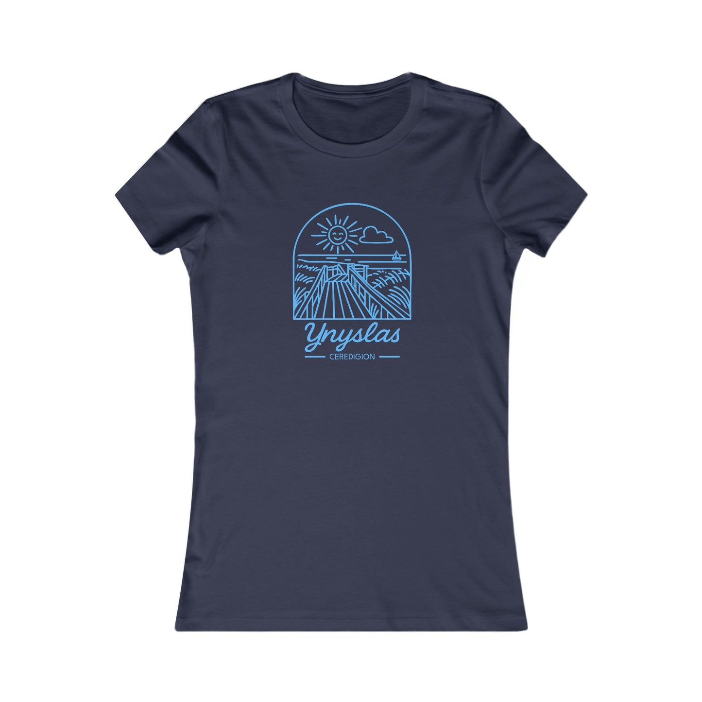 Women's Ynyslas Tee - Sunset Graphic