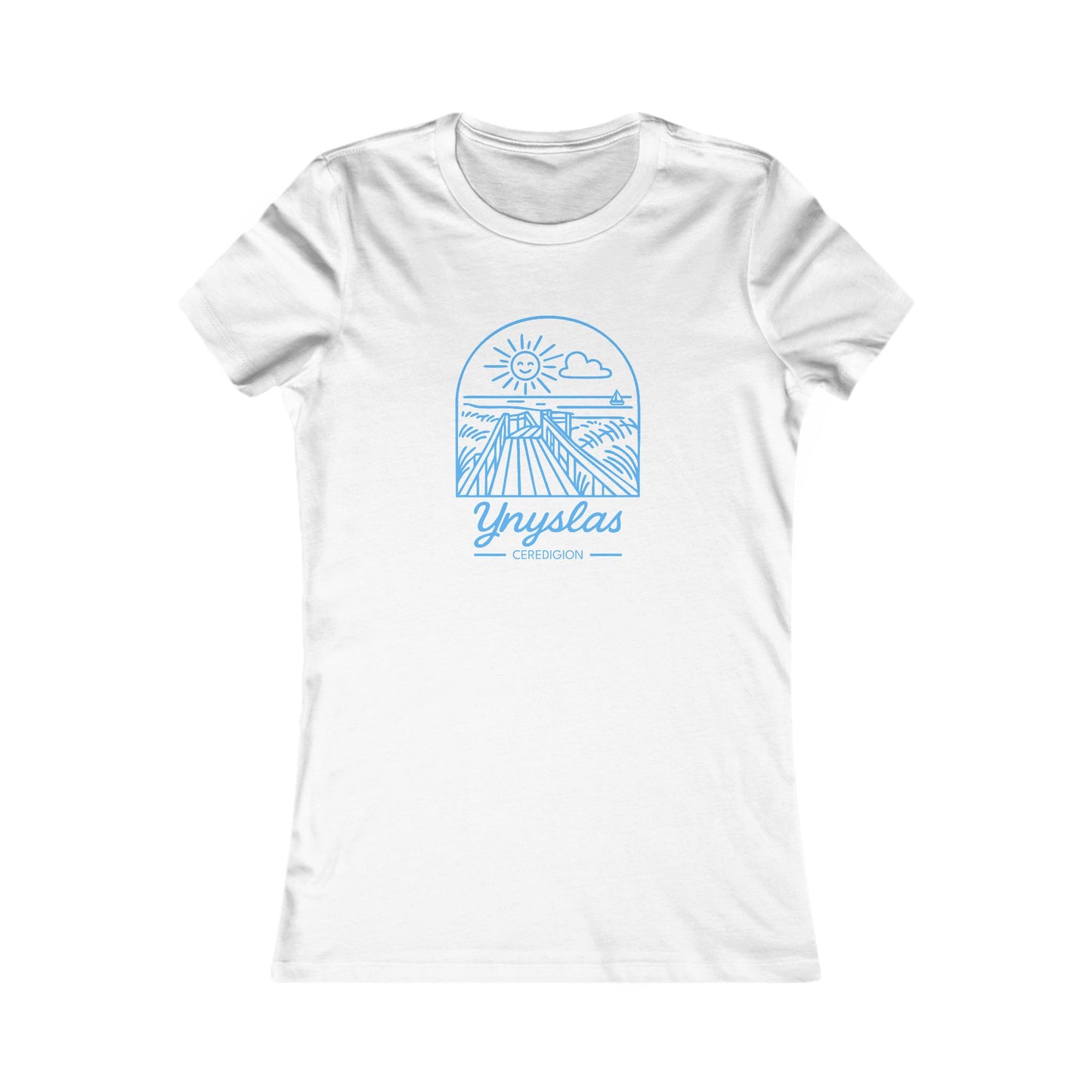 Women's Ynyslas Tee - Sunset Graphic