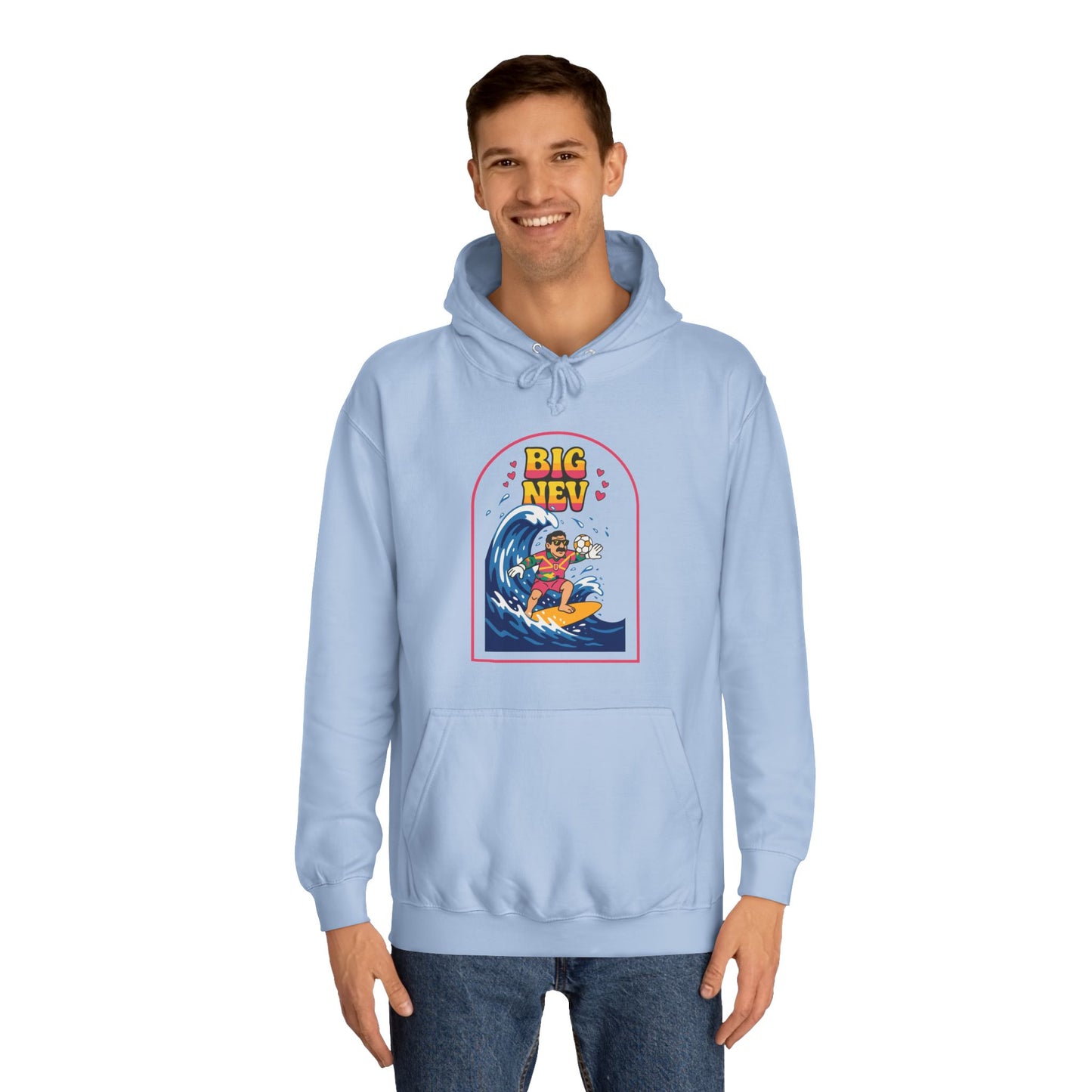 Neville Southall Retro Surfing  Hoodie (Unisex)