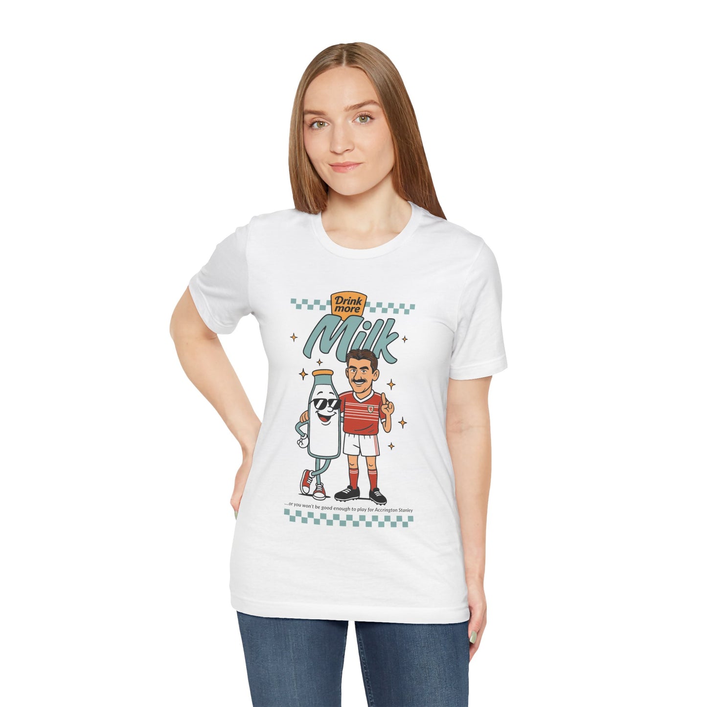 Ian Rush 'Drink More Milk' Retro Unisex T-Shirt