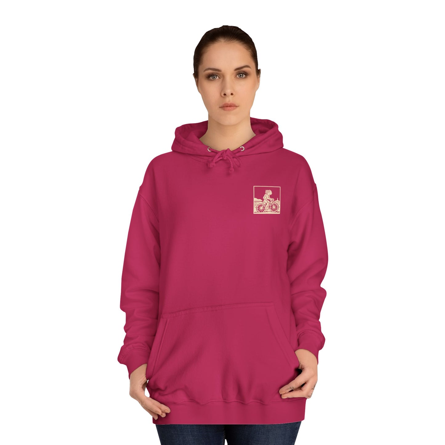 West Wales Cycling Unisex Hoodie - 'Barod Am Y Daith' (Double Sided)