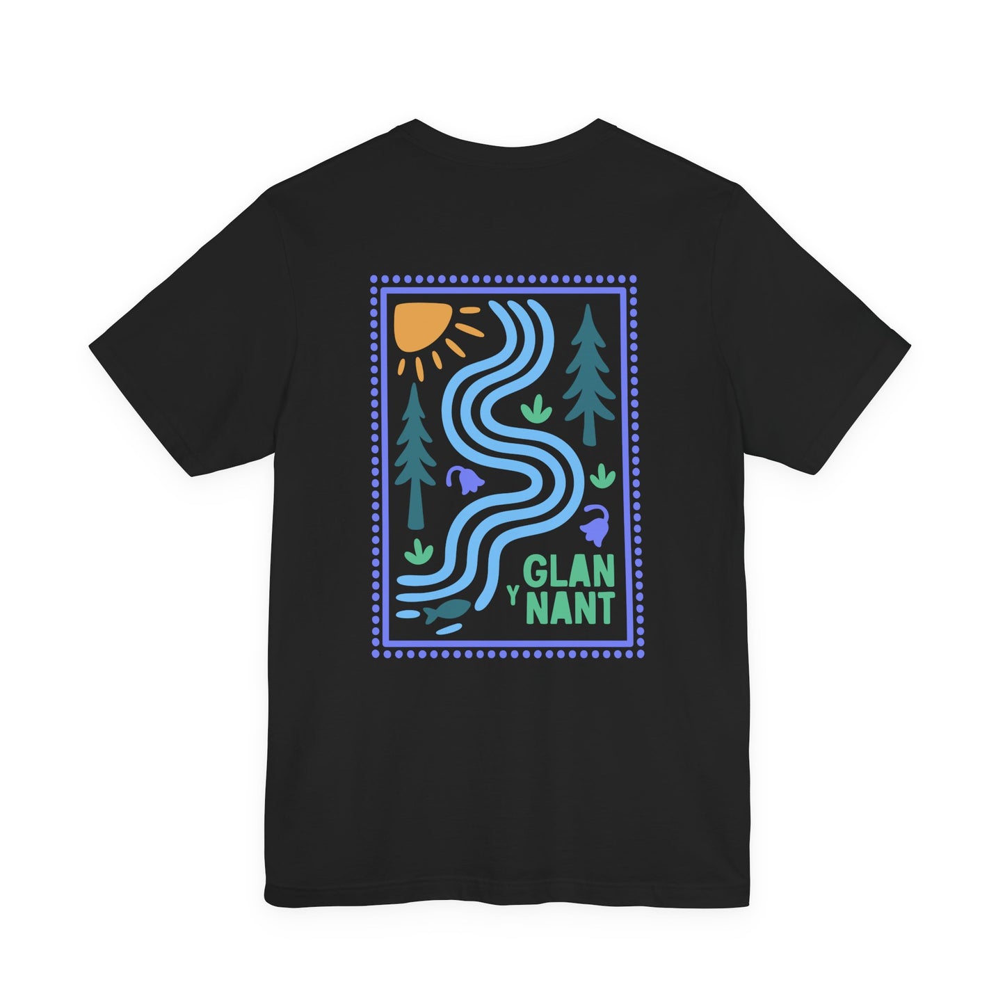 'Glan-y-Nant' Riverside Graphic Tee (Unisex) — Nature Scenic T‑Shirt