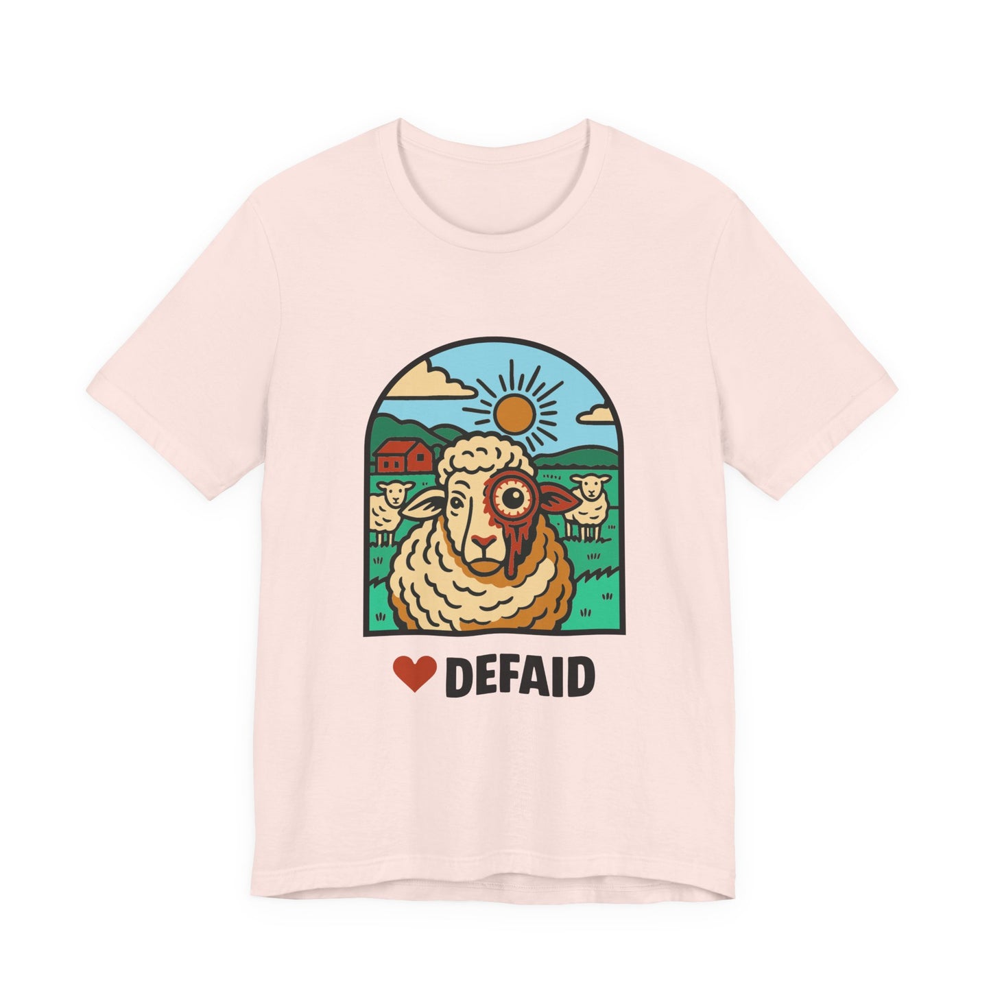 Welsh Alien Sheep Unisex Tee - 'Defaid' - Alien Earth