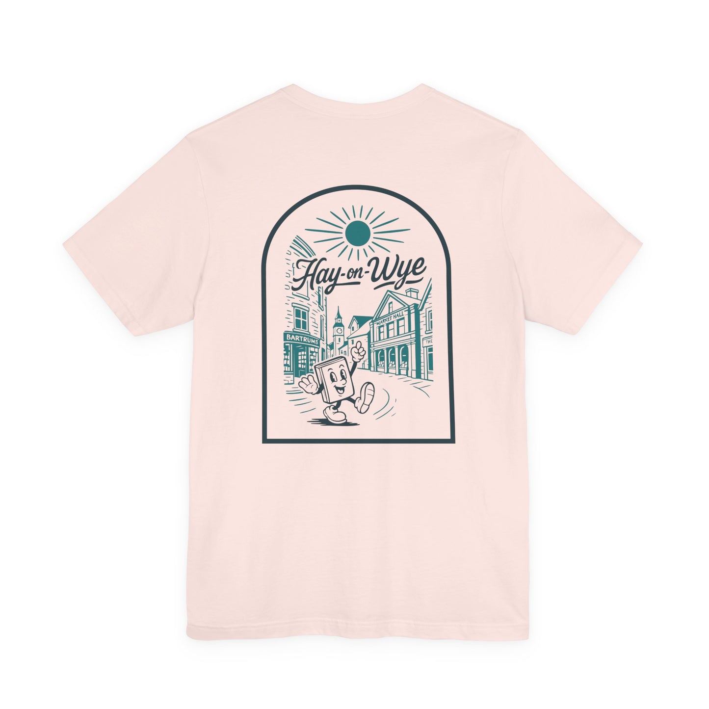 Hay-on-Wye Retro Book Double Sided T-Shirt (Unisex)