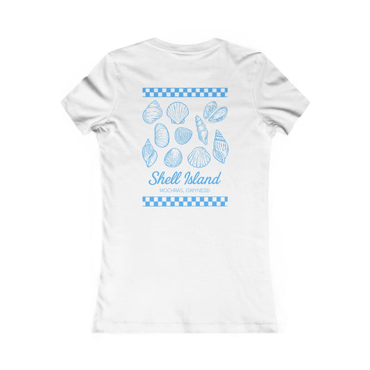 Women's Shell Island  Tee - Beach Seashell Graphic (Double Sided)