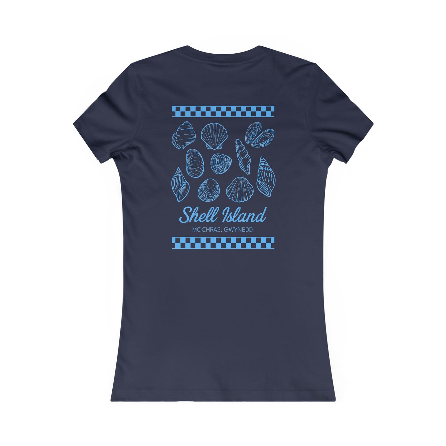Women's Shell Island  Tee - Beach Seashell Graphic (Double Sided)