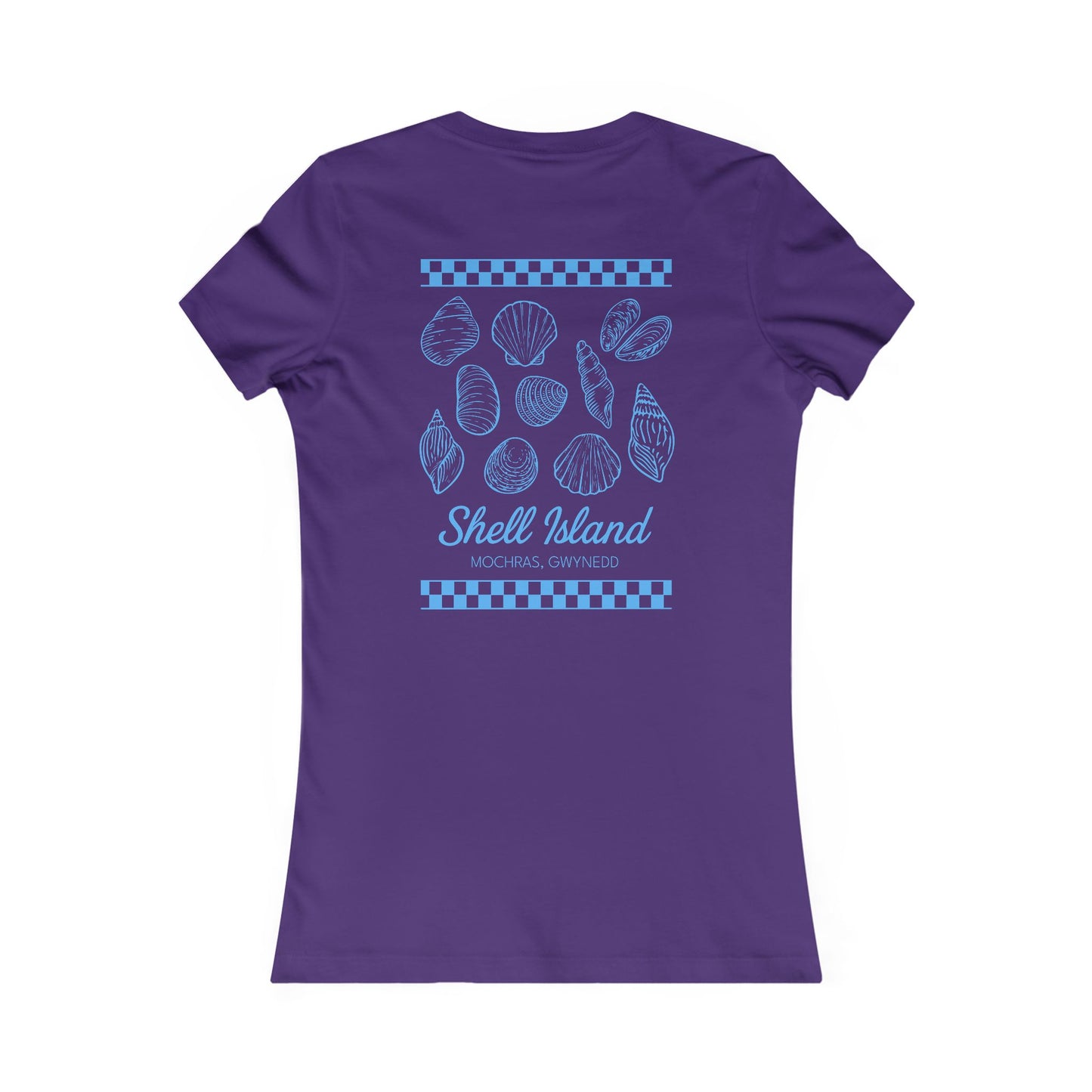 Women's Shell Island  Tee - Beach Seashell Graphic (Double Sided)