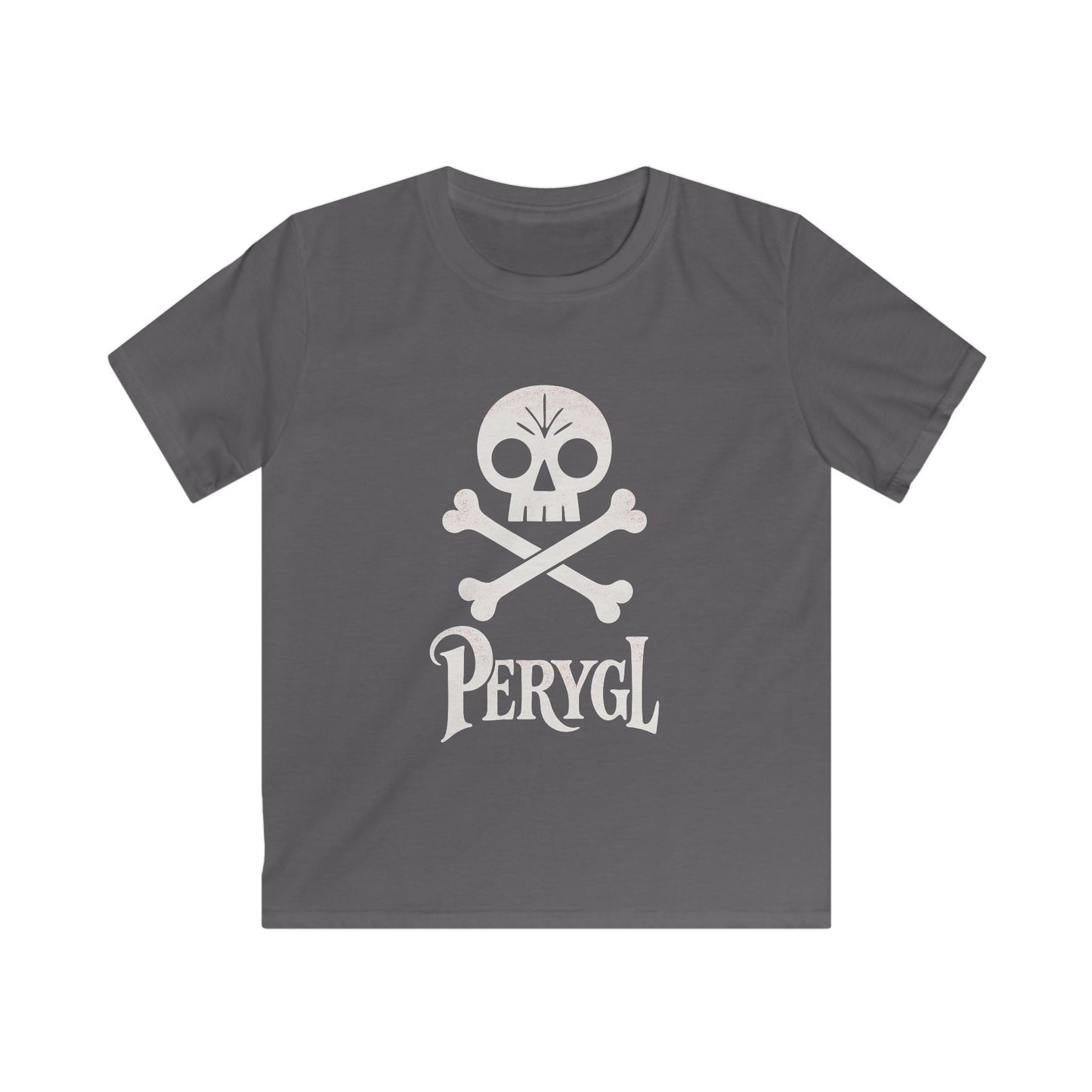 Kids Pirate 'Perygl' T-Shirt - Vintage Skull & Crossbones