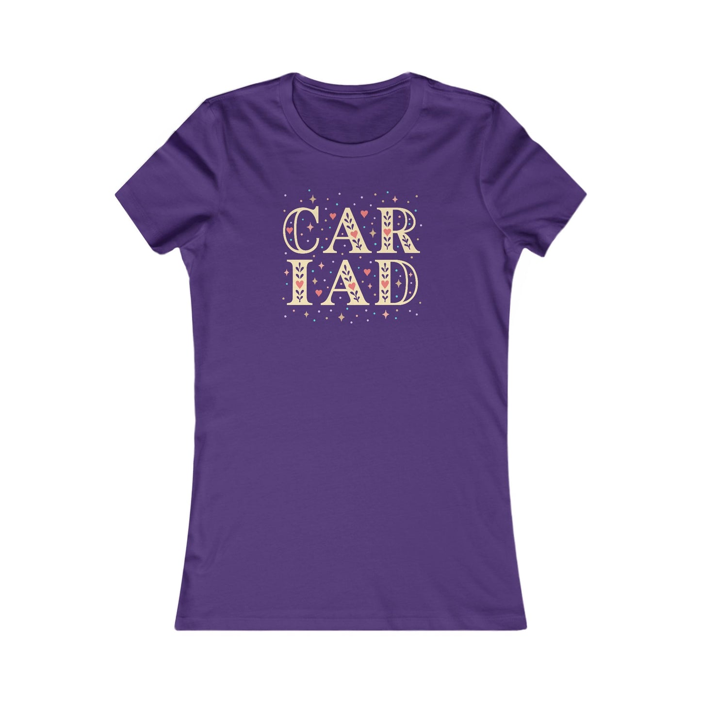 Women's 'Cariad' Vintage Typographic Tee