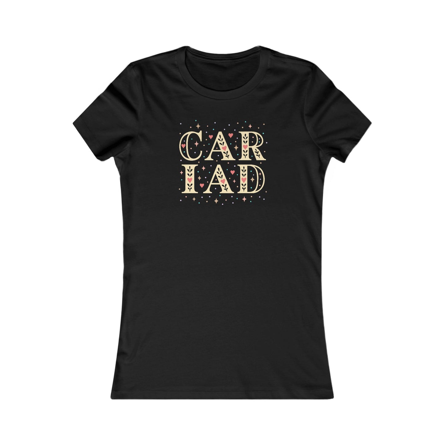 Women's 'Cariad' Vintage Typographic Tee