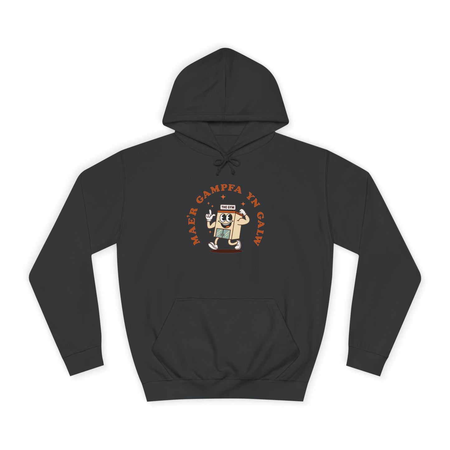 'Gampfa Yn Galw' Unisex Retro Gym Hoodie