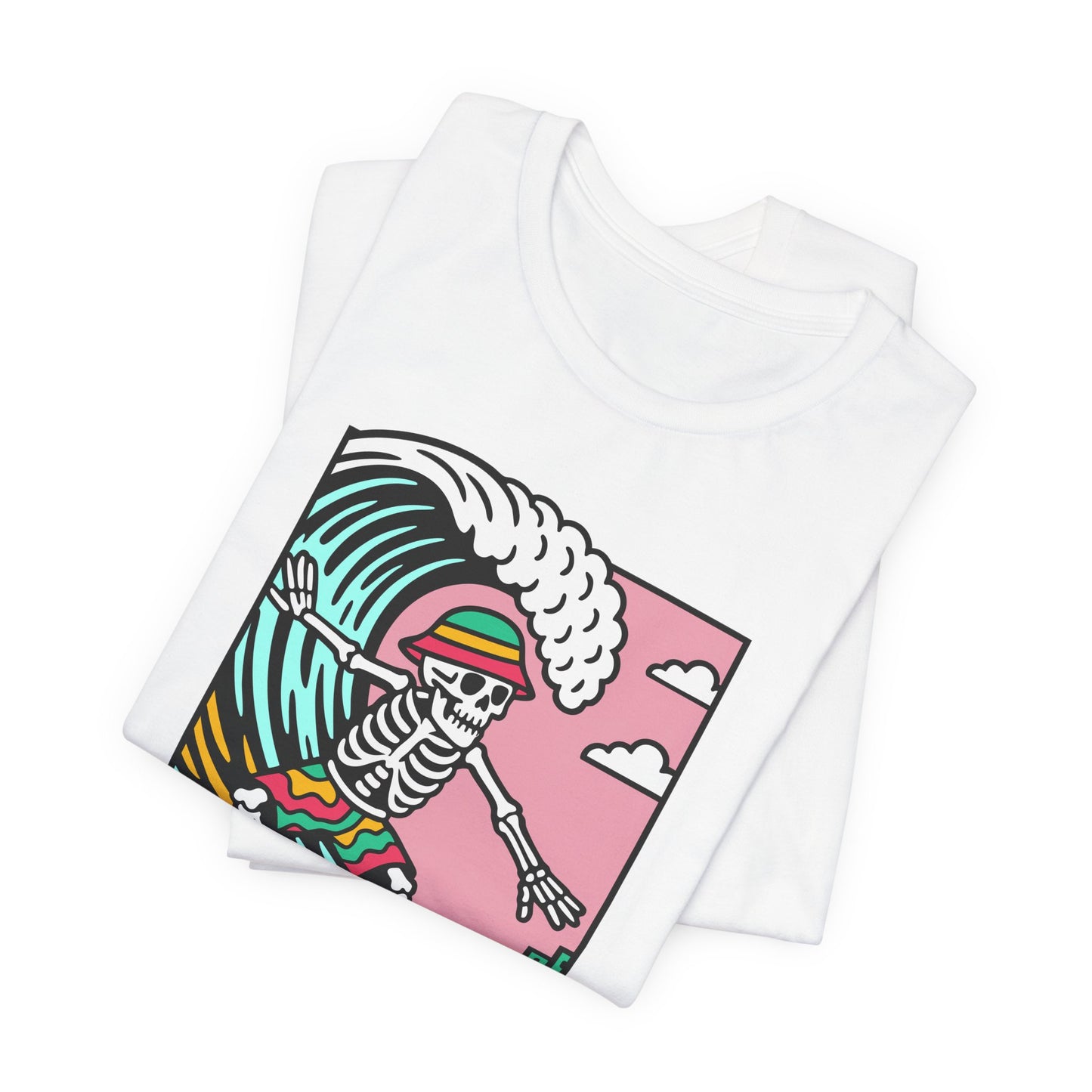 Skeleton Glyndŵr Surfer Graphic Tee (Unisex)