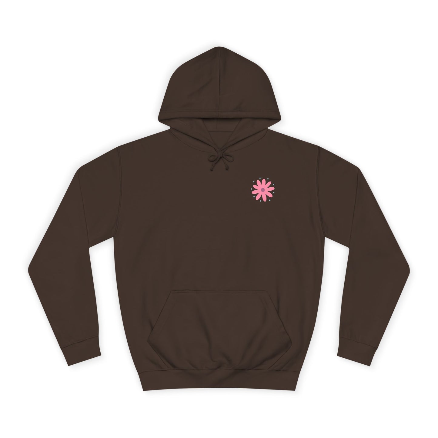 Retro Floral 'Blodau' Unisex Hoodie (Double Sided)