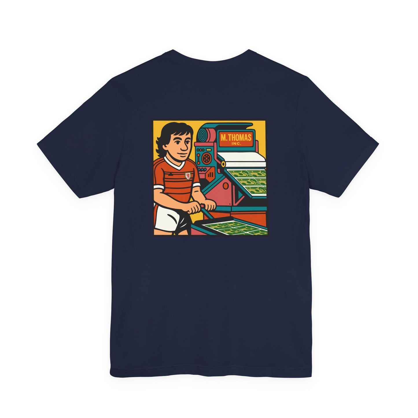 Mickey Thomas 'Magic Money Machine' - Retro Wales Kit Unisex T-Shirt (Double Sided)
