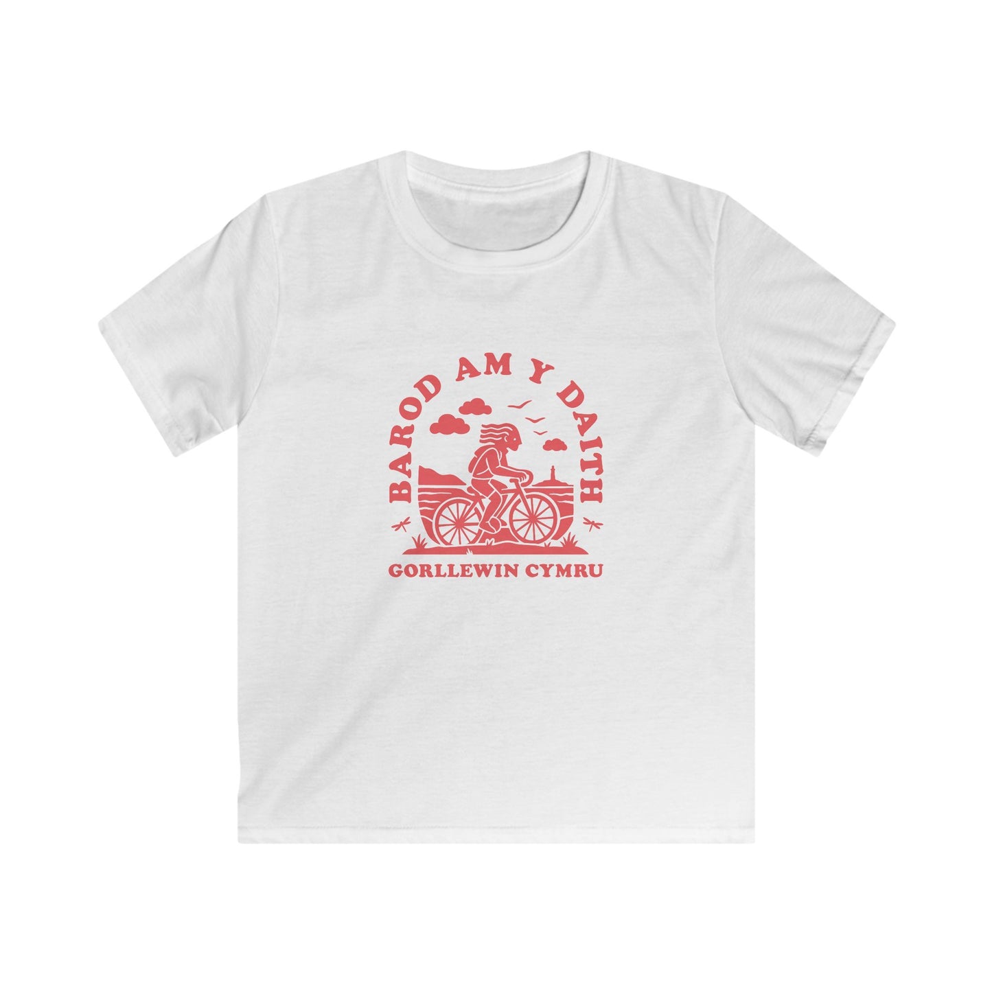 Kids West Wales Cycling Tee - 'Barod Am Y Daith'